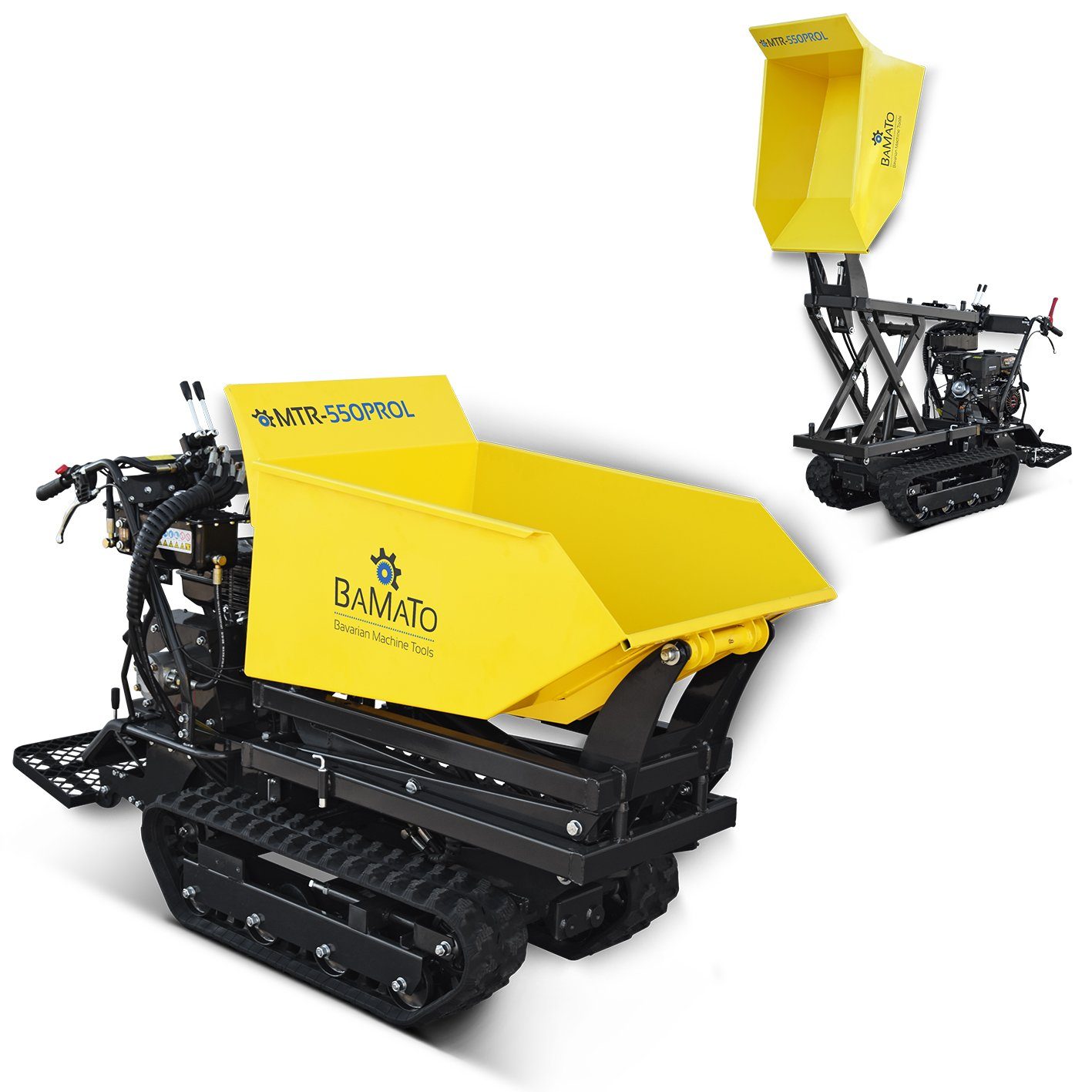 BAMATO Motorschubkarre MTR-550PROL, 215 l, 1-tlg., Minidumper, Raupendumper, Dumper