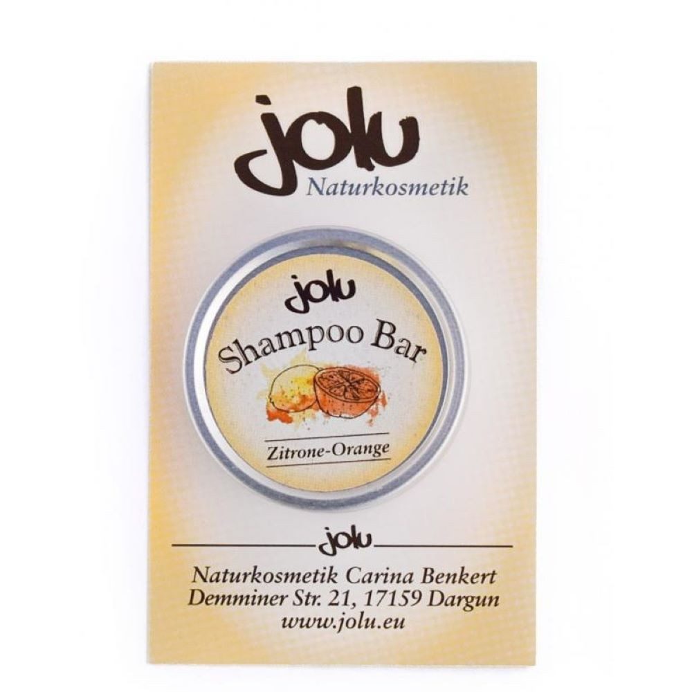 Jolu Festes Haarshampoo Shampoo Bar - Zitrone-Orange 10g