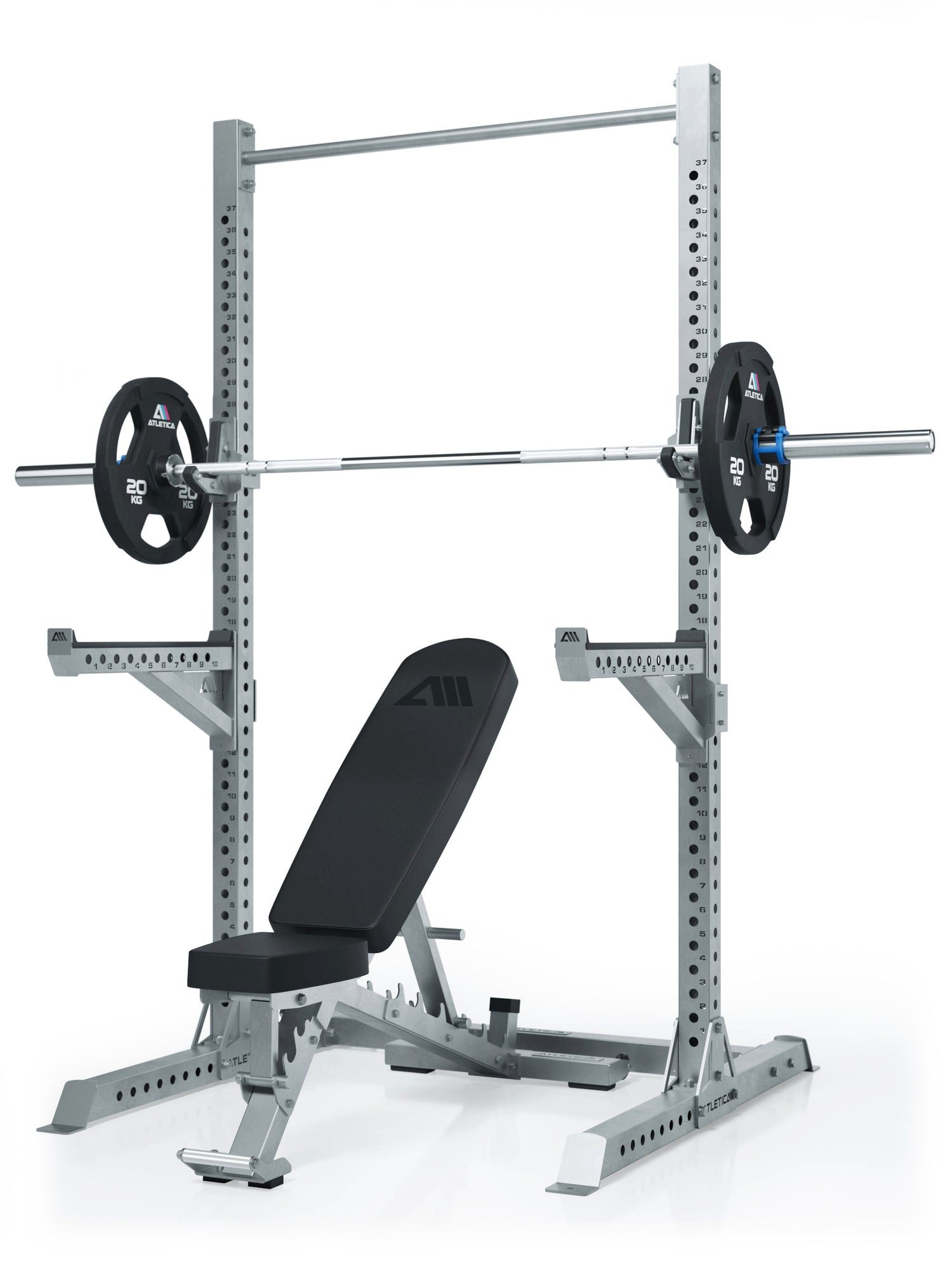 ATLETICA Power Rack Outdoor Squat Rack, Edelstahl