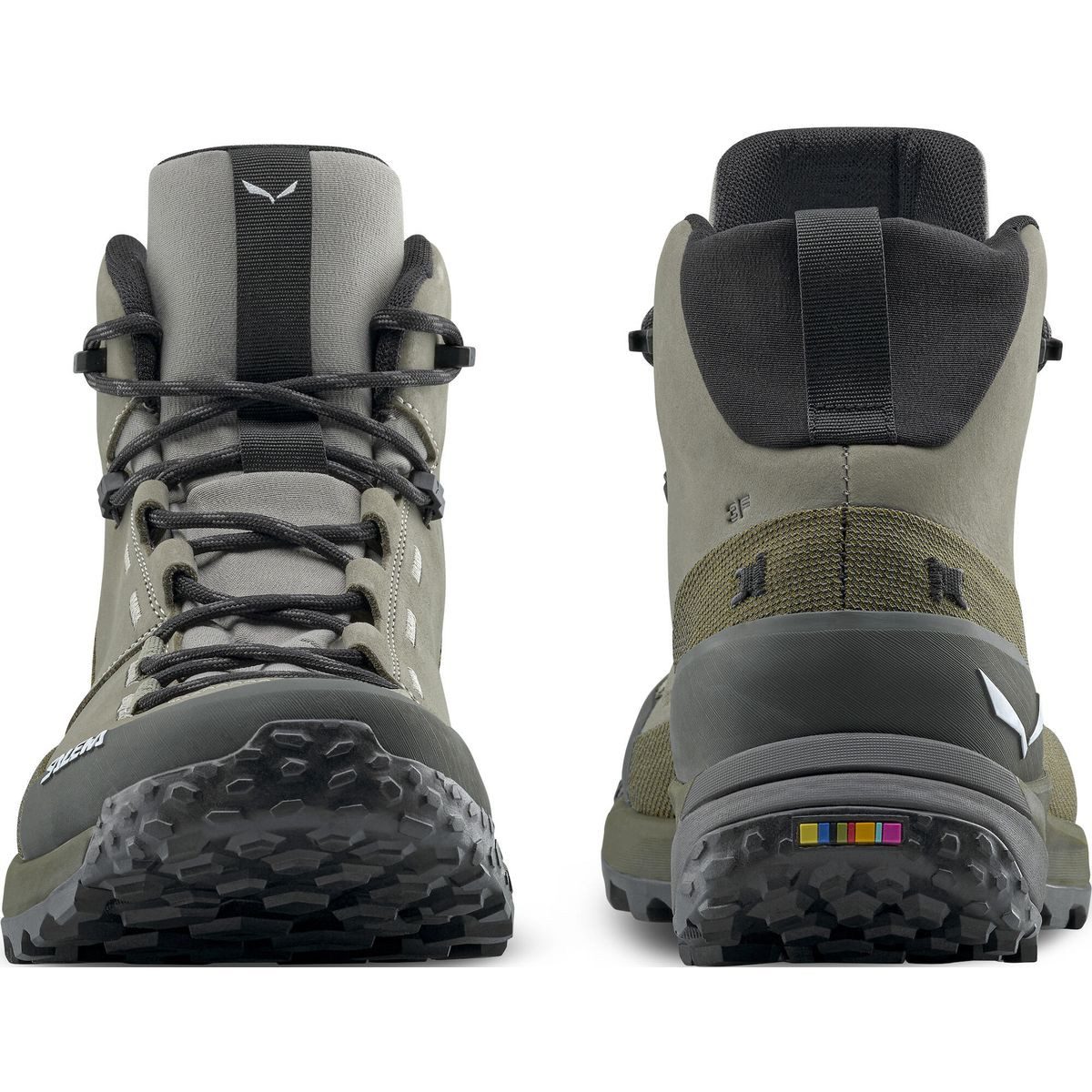 Salewa Puez Leather Mid Powertex M Hikingschuh Hochwertiger Trekkingstiefel mit exzellentem Komfort und Schutz für