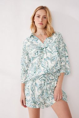 Next Pyjama Durchgeknöpfter Kurzarm-Schlafanzug (2 tlg)