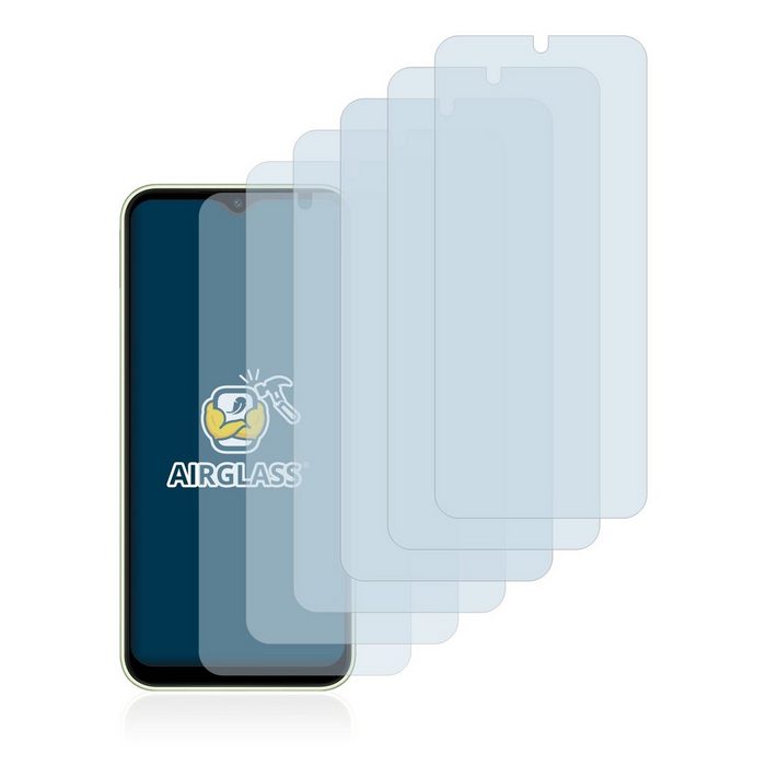 BROTECT flexible Panzerglasfolie für Samsung Galaxy A14 5G Displayschutzglas 6 Stück Schutzglas Glasfolie klar