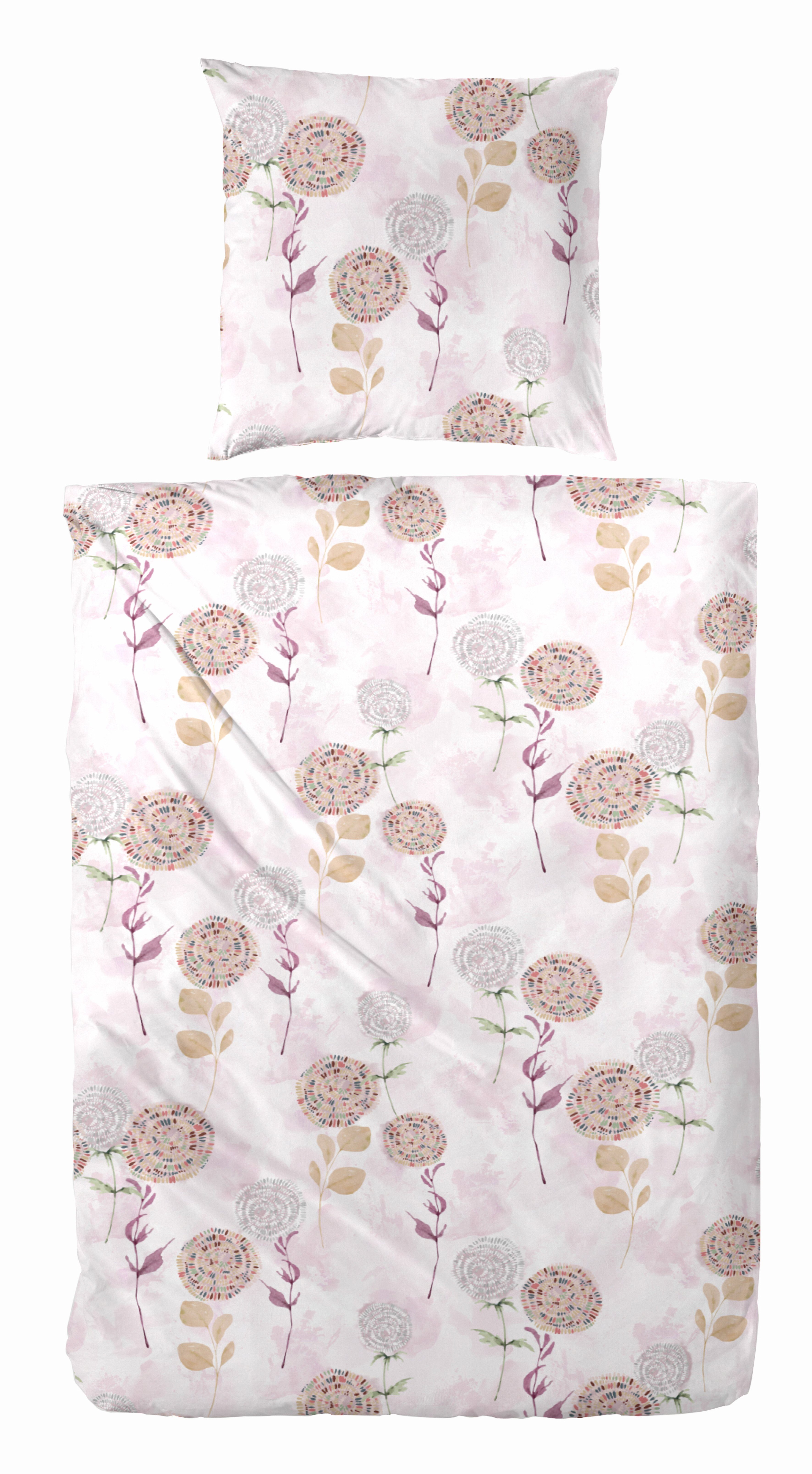 Primera Bettwäsche Edelflanell-Bettwäsche Fallflower, Edel-Köper-Flanell, 2 günstig online kaufen