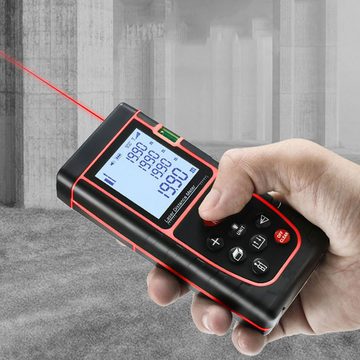 Retoo Entfernungsmesser Profi Laser Entfernungsmesser Digitales Batterien Abdeckung 40M LCD, Arbeitstemperatur:-20°C - 60°C, Norm IP-54
