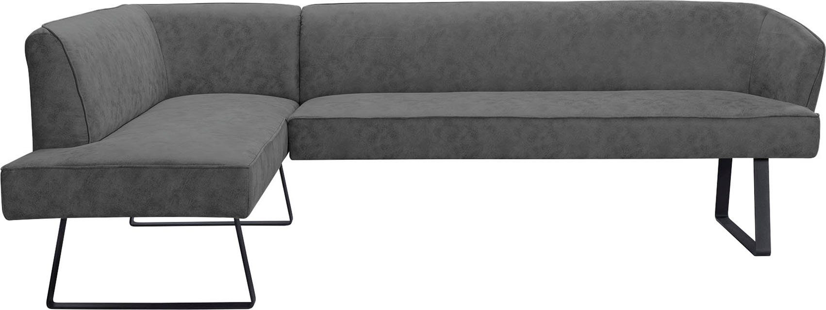 Americano, Bezug Metallfüßen, Keder in und fashion mit sofa Qualitäten - Eckbank exxpo verschiedenen