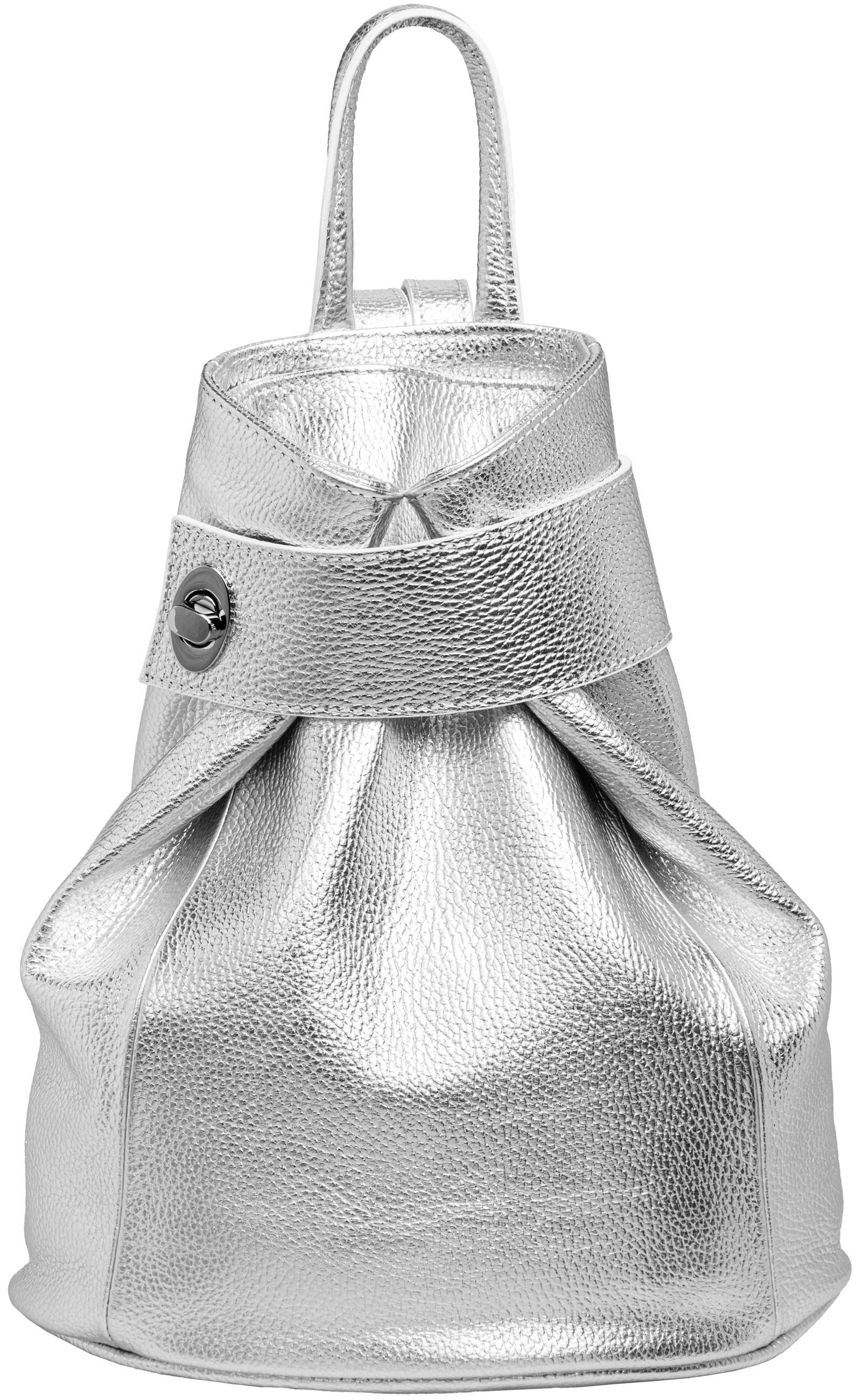 Caspar Cityrucksack Mittelgroßer Damen Rucksack aus Leder - CLASSIC LINE - Modell No.789