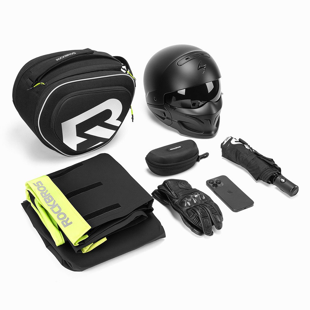 ROCKBROS Tankrucksack Tankrucksack Motorradtasche (Spar-Set, 1-tlg., 35 x 28 x 28 cm robust), 12 l Volumen, Regenhülle, Schultergurt, formstabil