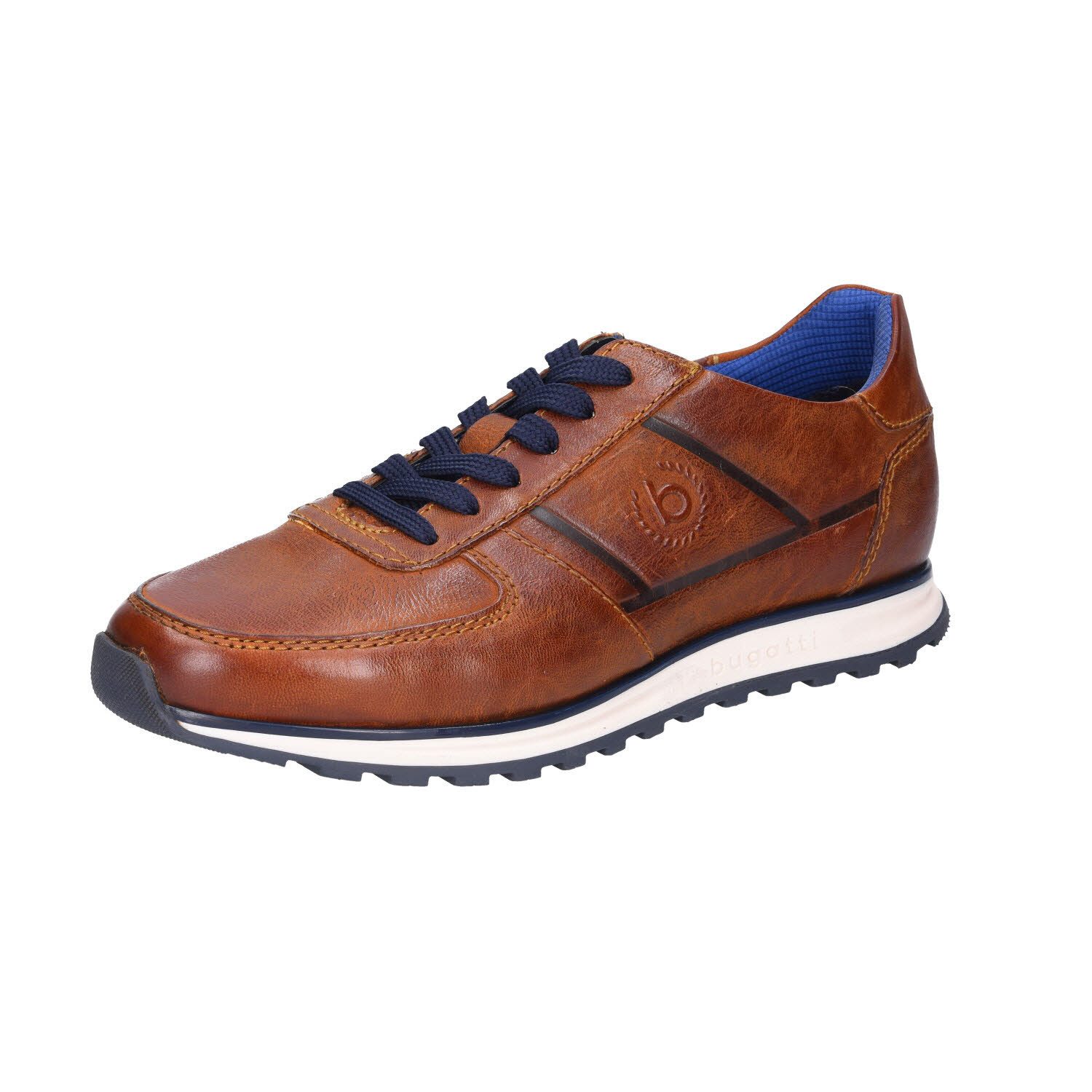 bugatti Leder Sneaker Schnürschuh