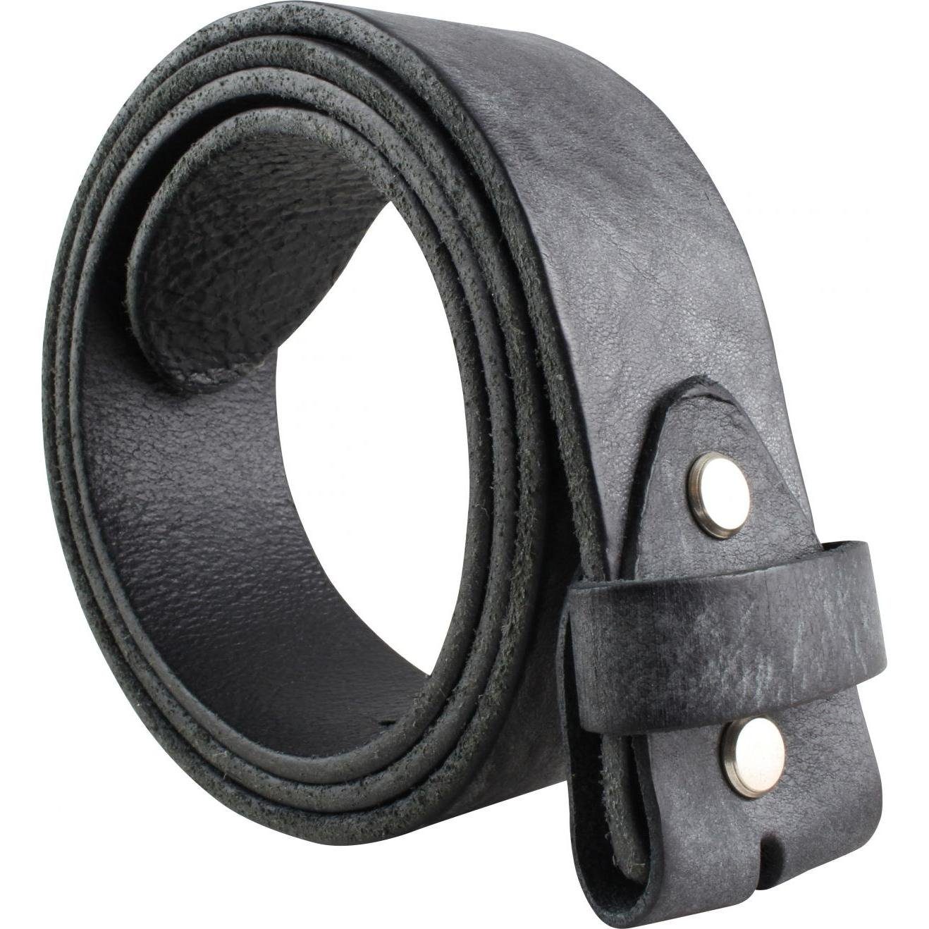 BELTINGER Ledergürtel Gürtel aus Used-Look ohne Vollrindleder Schwarz 4 Jeans- - weichem cm Schnalle