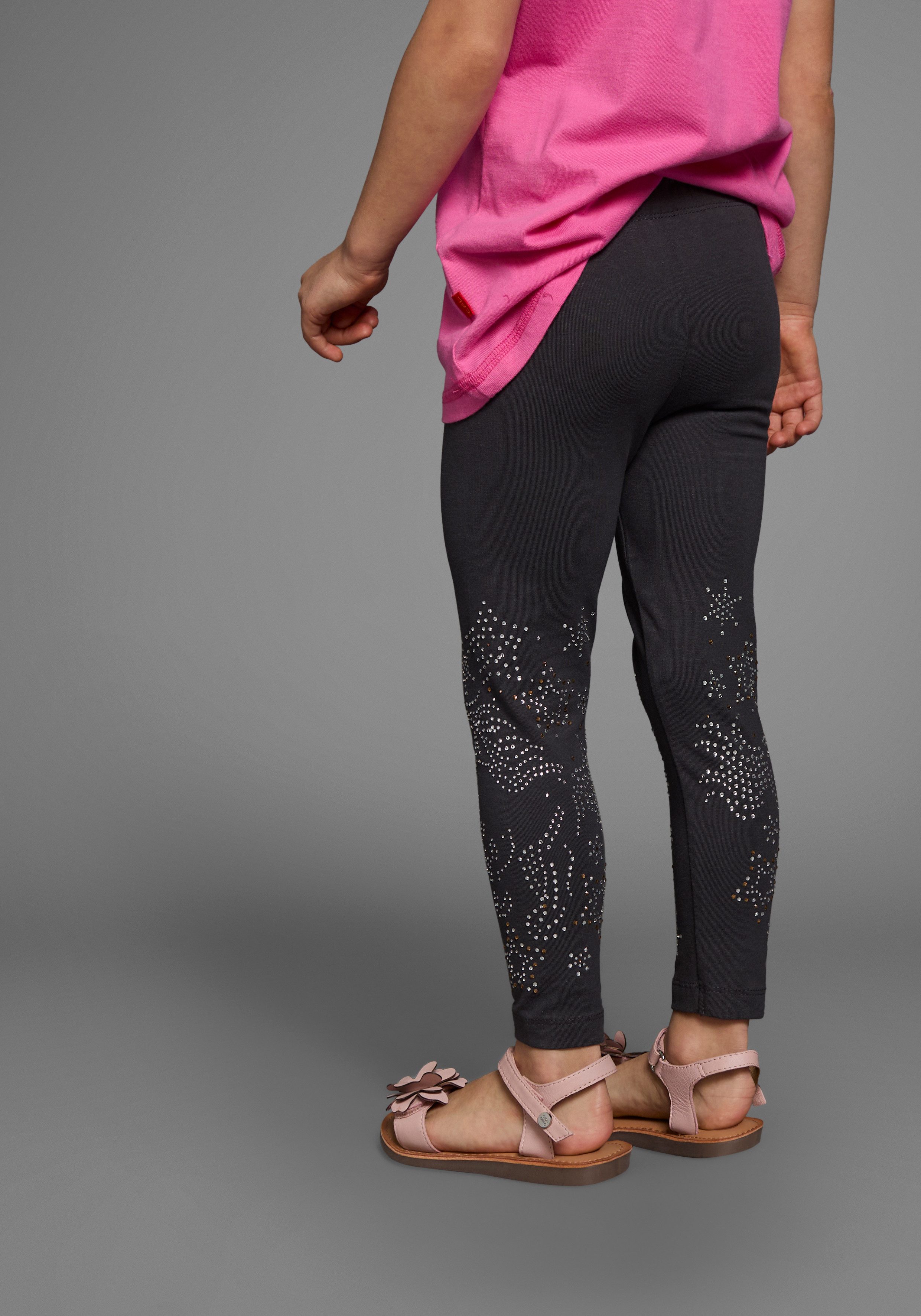 KIDSWORLD Leggings, Strass besezGLITZER PFERD Mit Glitzer Pferd verziehrt