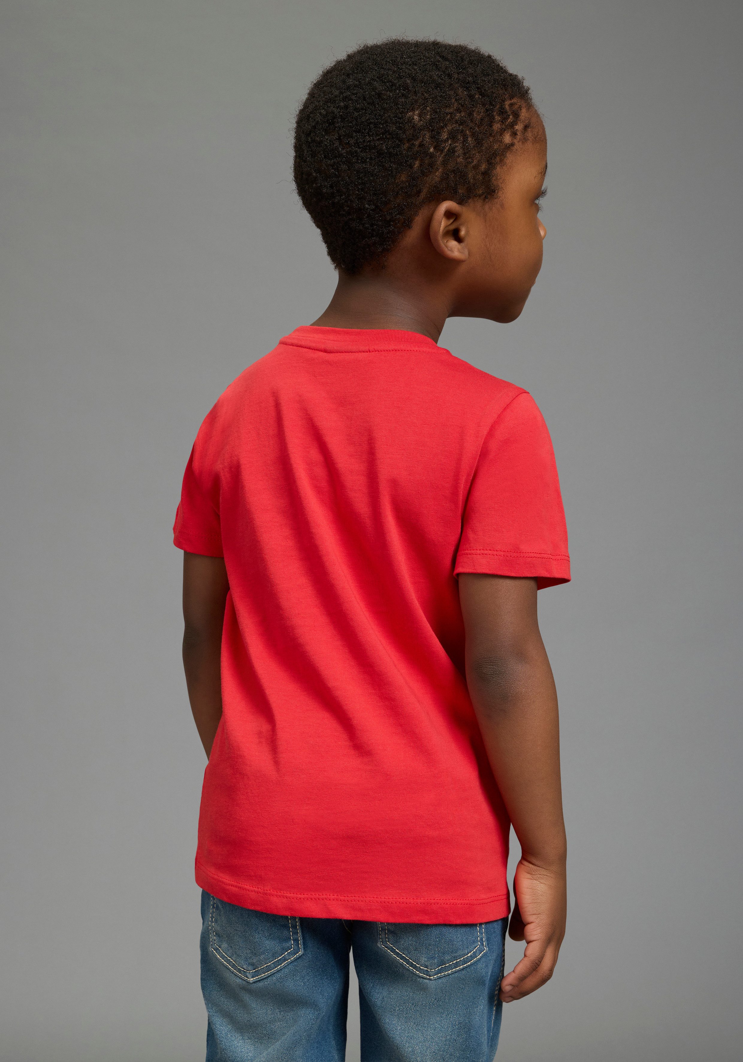 KIDSWORLD T-Shirt Mit tollem Druck: LITTLE TIGER Kurzarm, Basic-Passform, mit peppigem Druck, Rundhalsausschnitt – Bild 2 von 5