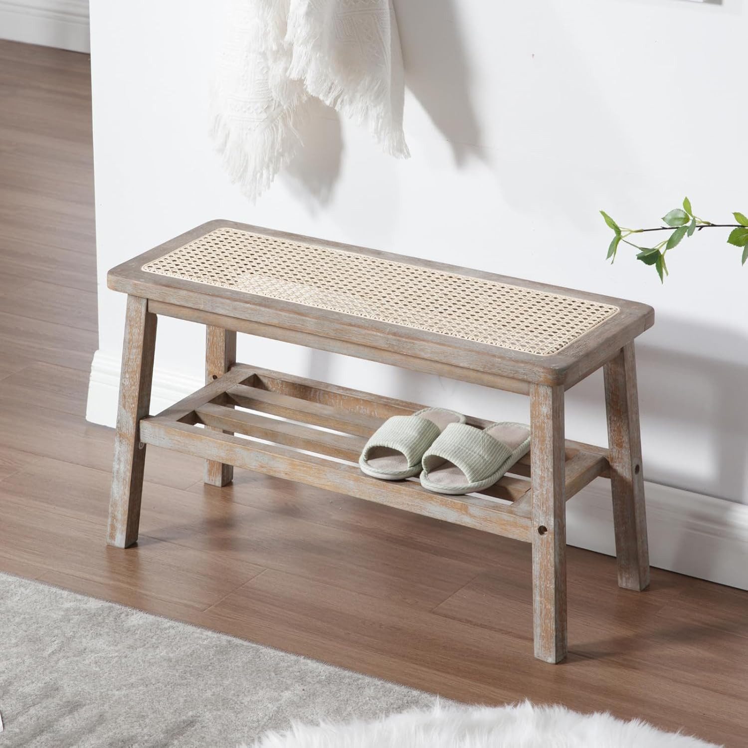 CHAIRUS Schuhbank Rattan-Küchenbank als Sitzbank, Schuhbank günstig online kaufen