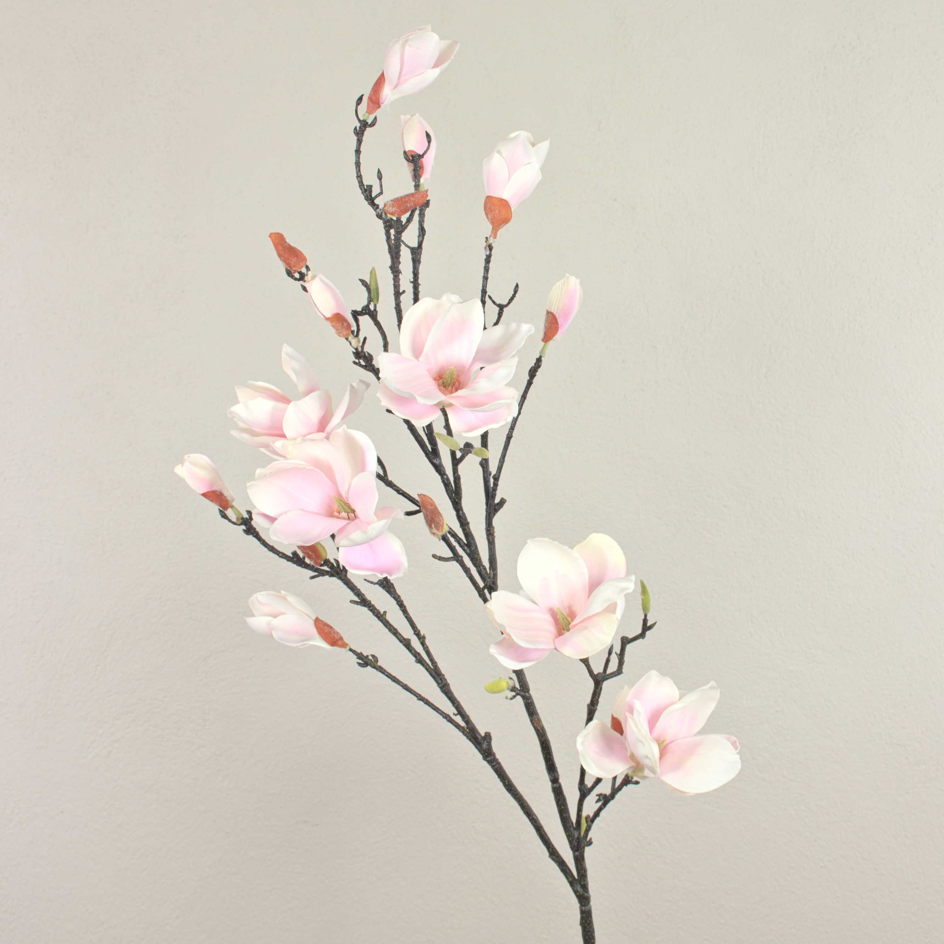 Kunstzweig Magnolienzweig künstlich YONA, weiß-rosa, 130cm