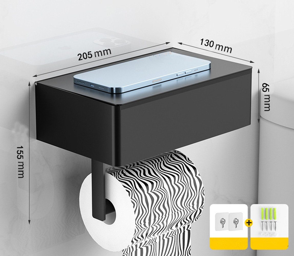 XDeer Toilettenpapierhalter Toilettenpapierhalter mit Feuchttücherbox,Ablag günstig online kaufen
