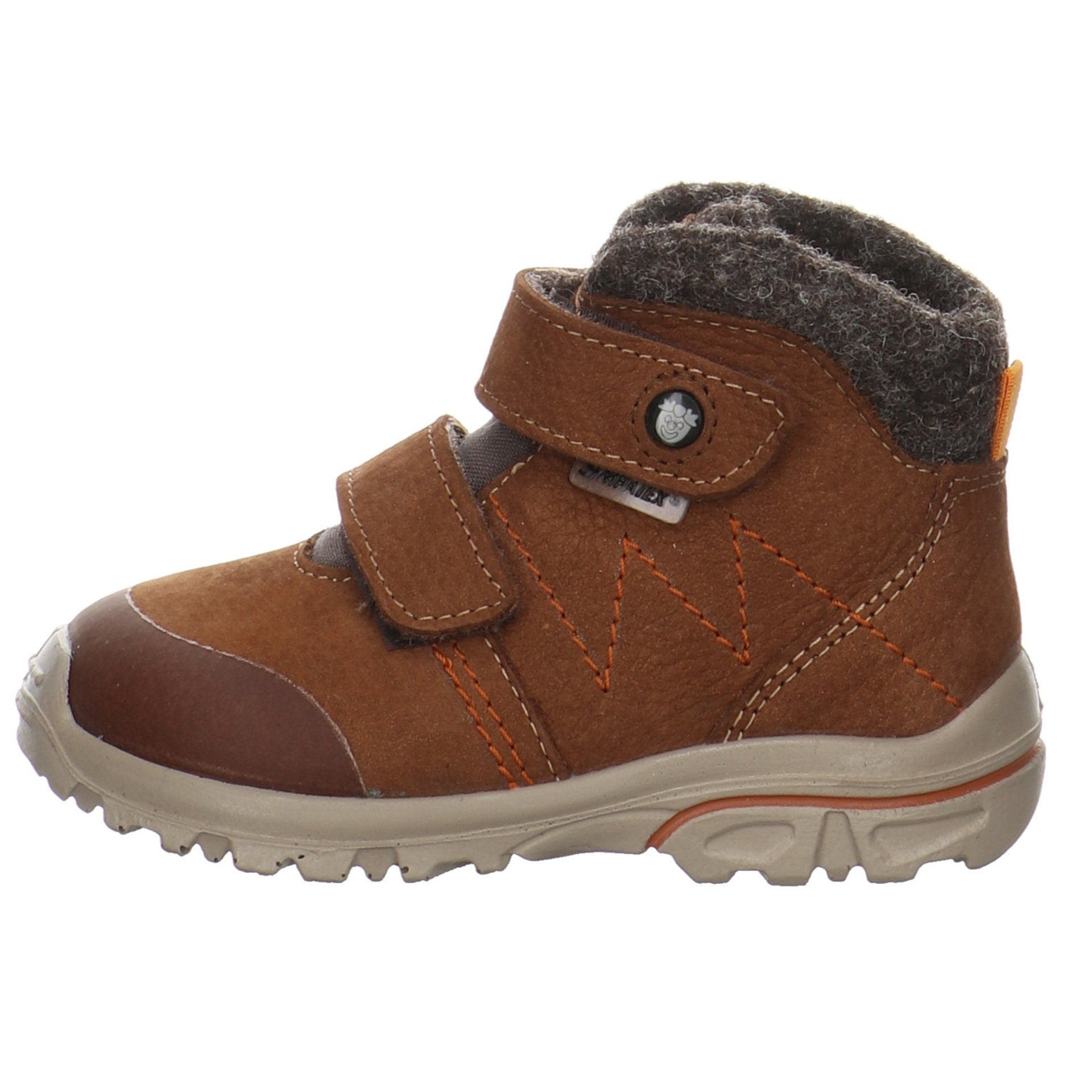 Lauflernschuhe Dario Baby Krabbelschuhe Boots curry Ricosta Leder-/Textilkombination Lauflernschuh