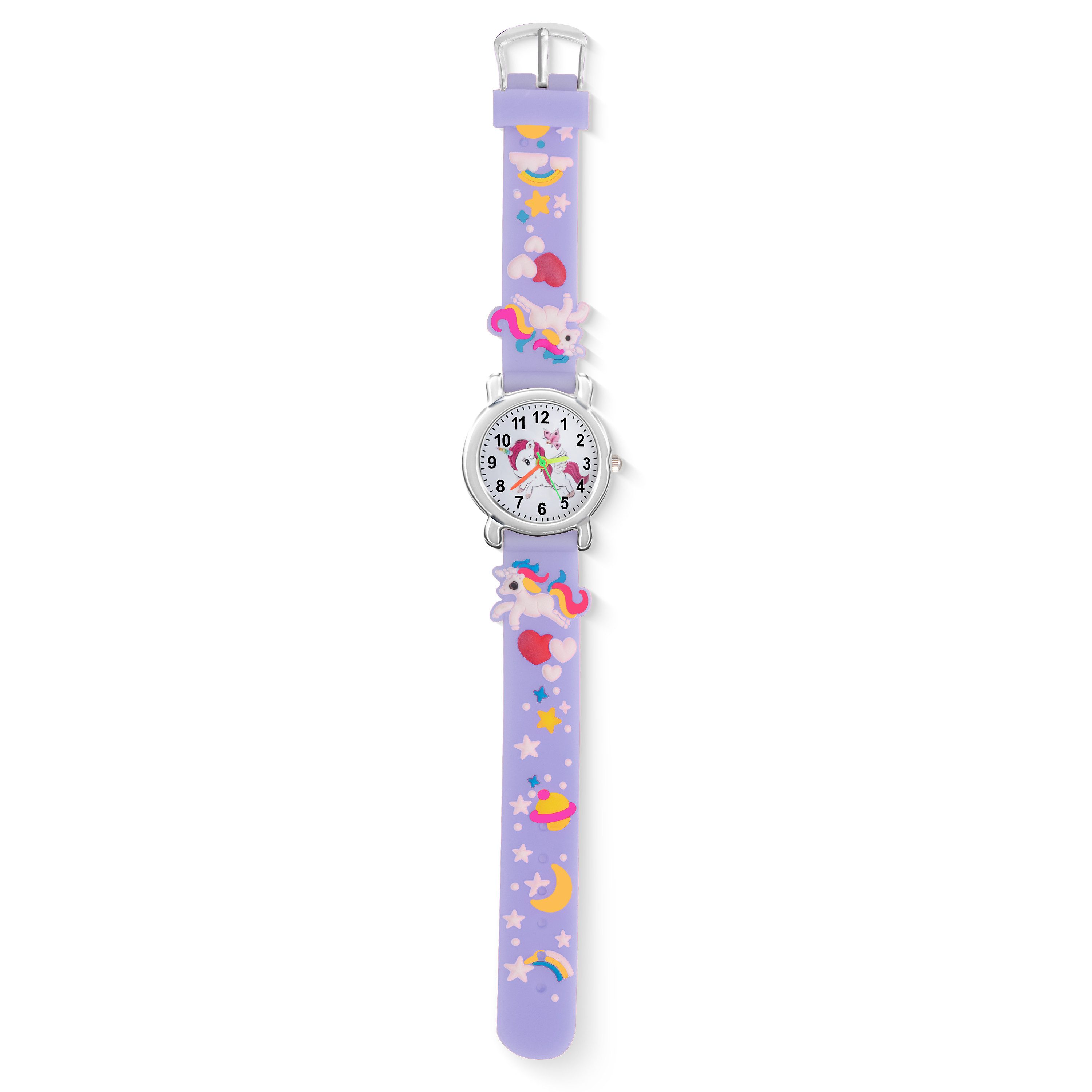 Taffstyle Quarzuhr Kinder Armbanduhr Einhorn Silikonuhr für Mädchen und Jungen, (Mädchen Jungen Sportuhr Bunte Kinderuhr Farbige Lernuhr Silikonuhr Süß)