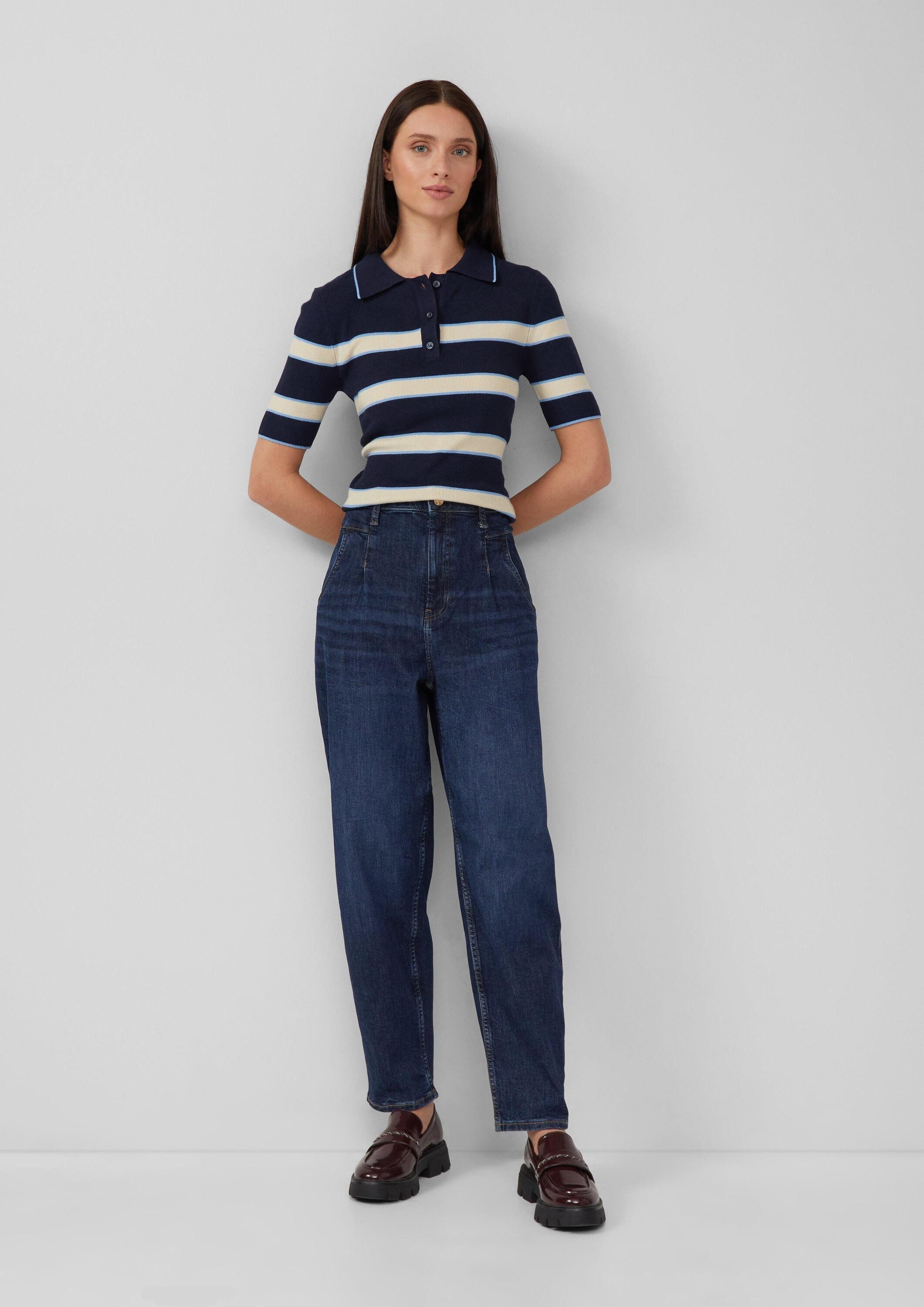 s.Oliver Weite Jeans Jeans-Hose Ankle Jeans / Regular Fit / High Rise / Bar günstig online kaufen