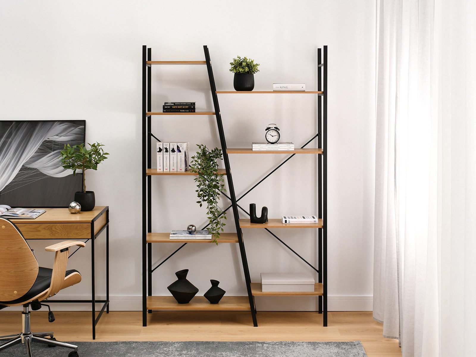 Compleo Bücherregal Blumenständer, Loft design, Breite: günstig online kaufen