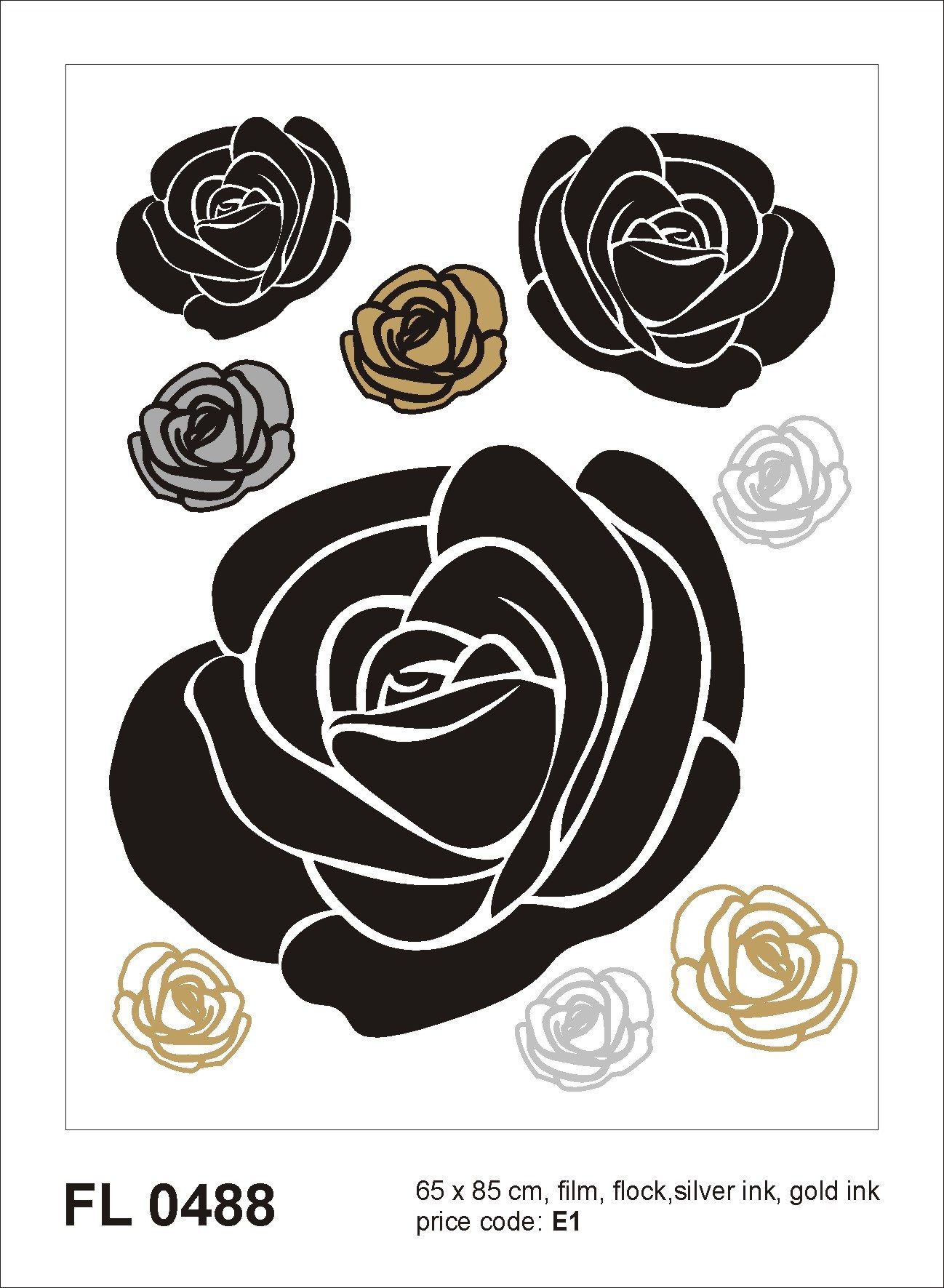 Sanders & Sanders Wandtattoo Blumen