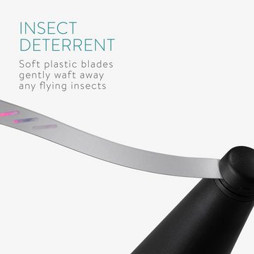 Navaris Insektenvernichter 2x elektrischer Fliegenwedler - 8,5x24,5x8,5cm - Ventilator