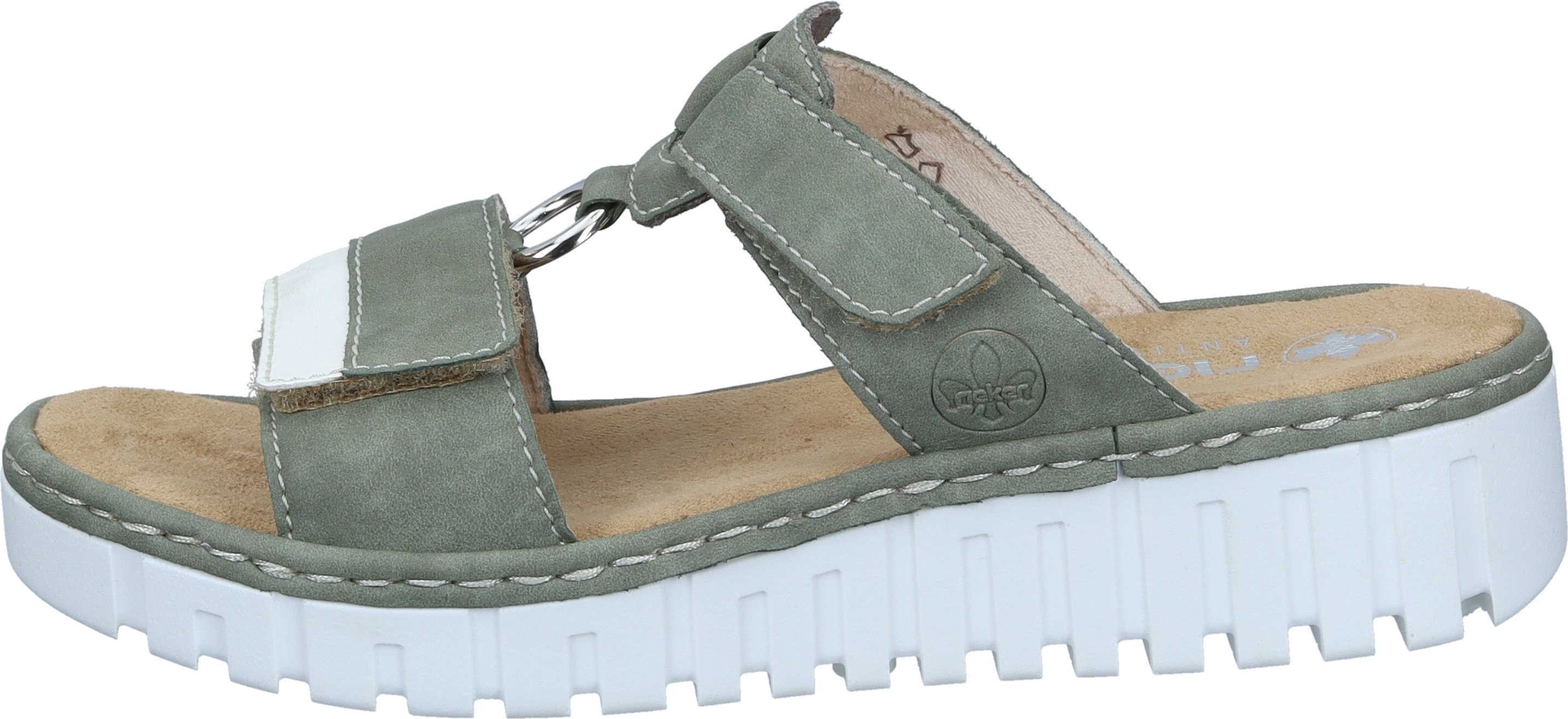 Rieker Pantoletten Pantolette aus strapazierfähigem Synthetik günstig online kaufen