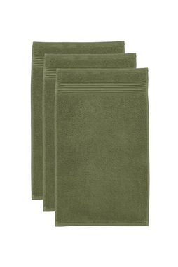 Beddinghouse Handtuch Sheer Olive Green 30X50 Set A 3 Olivgrün Baumwoll-, Baumwoll-Frottee