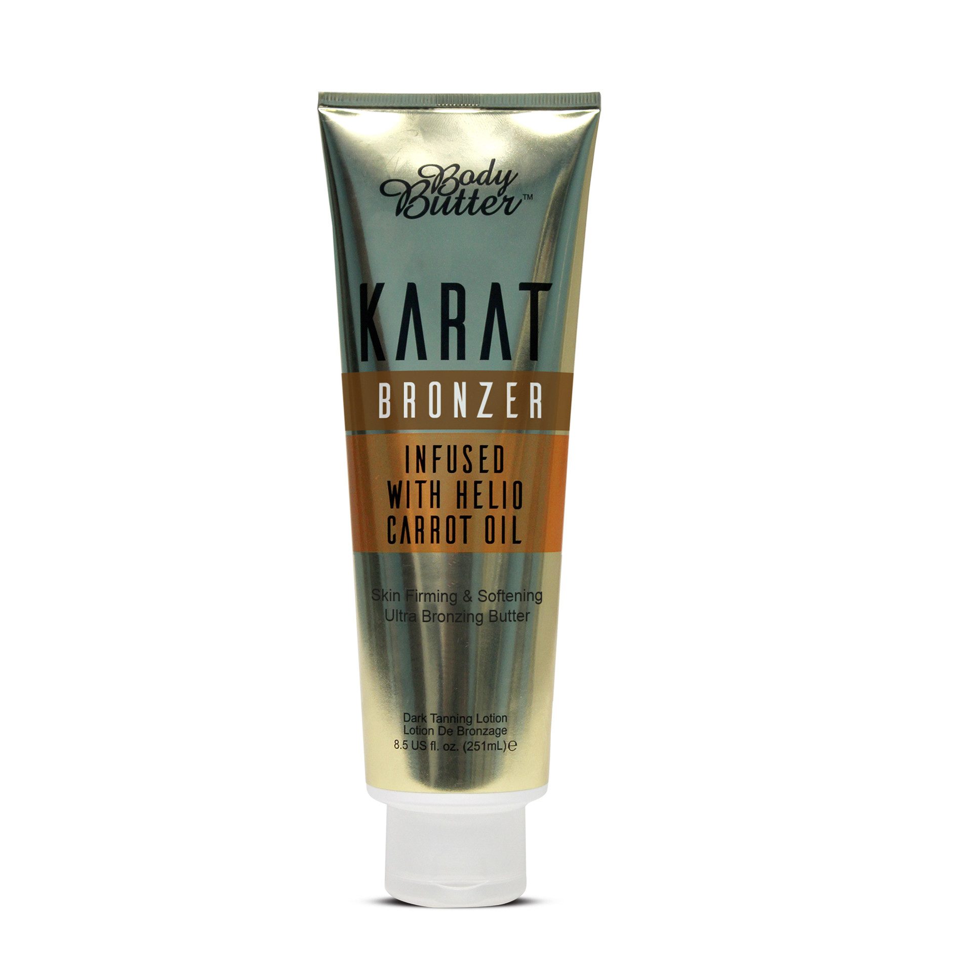 Body Butter Selbstbräunungslotion Karat Bronzer, DHA, Melanin, Entzündungshemmend