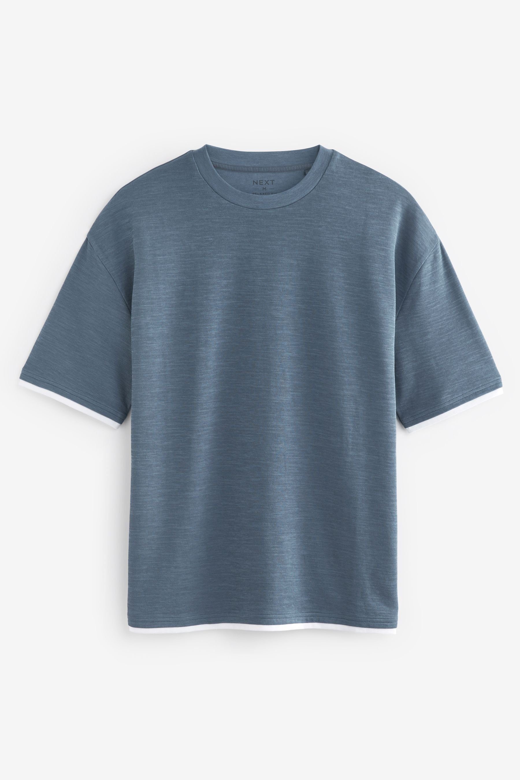Next T-Shirt T-Shirt im Lagenlook (1-tlg) Blue
