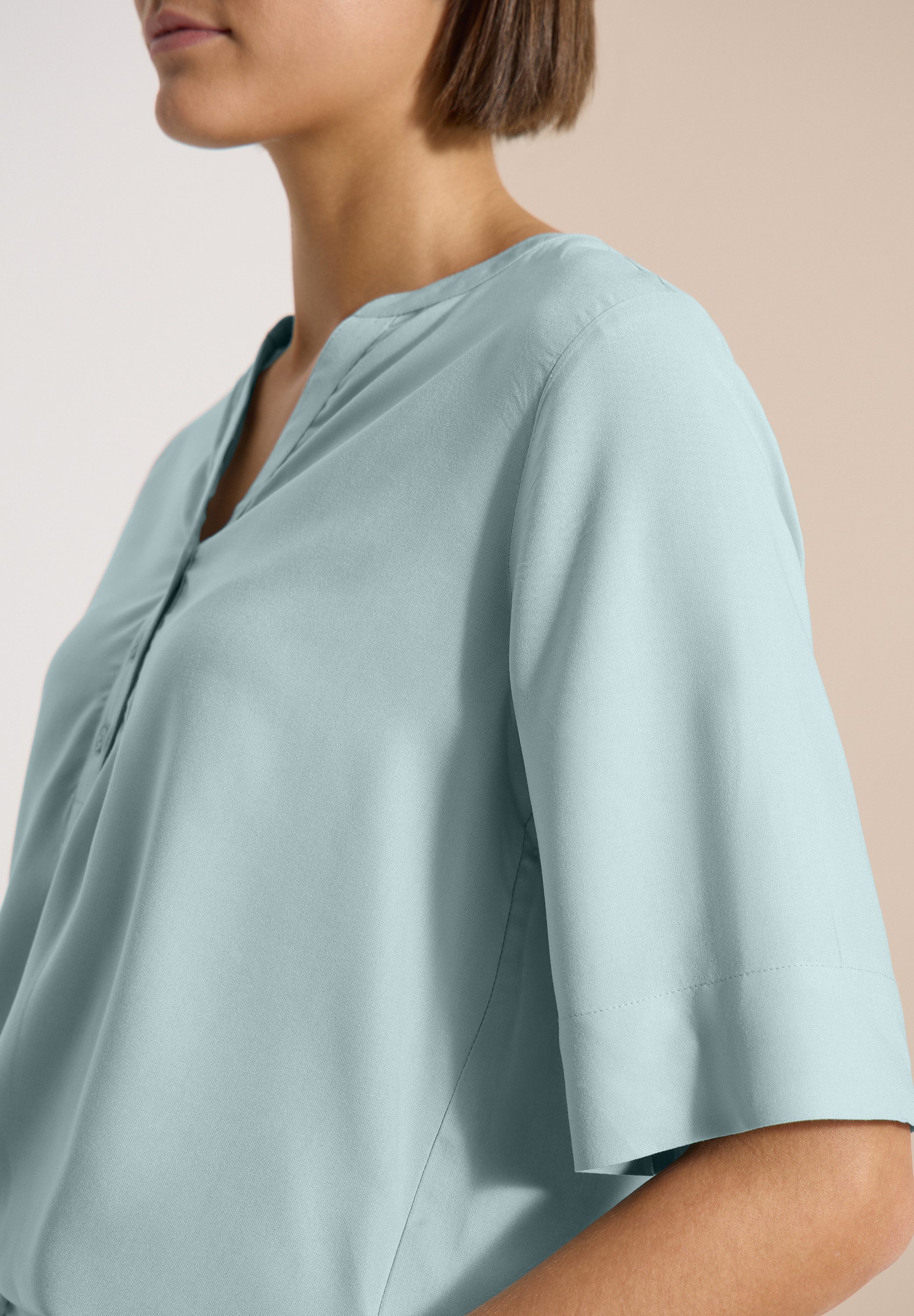 CECIL Schlupfbluse Elastischer Saum