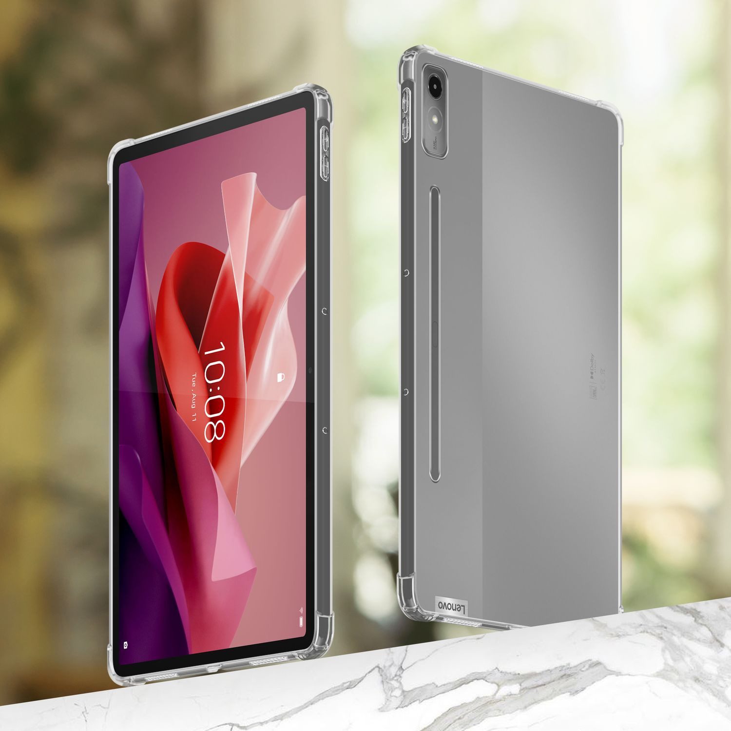 Cadorabo Tablet-Hülle für Lenovo Tab P12 Hülle Lenovo Tab P12, Tablet Hülle TPU Silikon Schutzhülle Slim Transparent Case Cover
