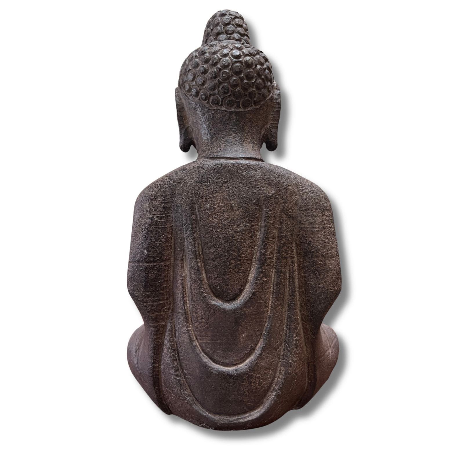 Asien LifeStyle Figur Tibet Buddha Meditation Buddhafigur Garten groß Naturstein China 36cm
