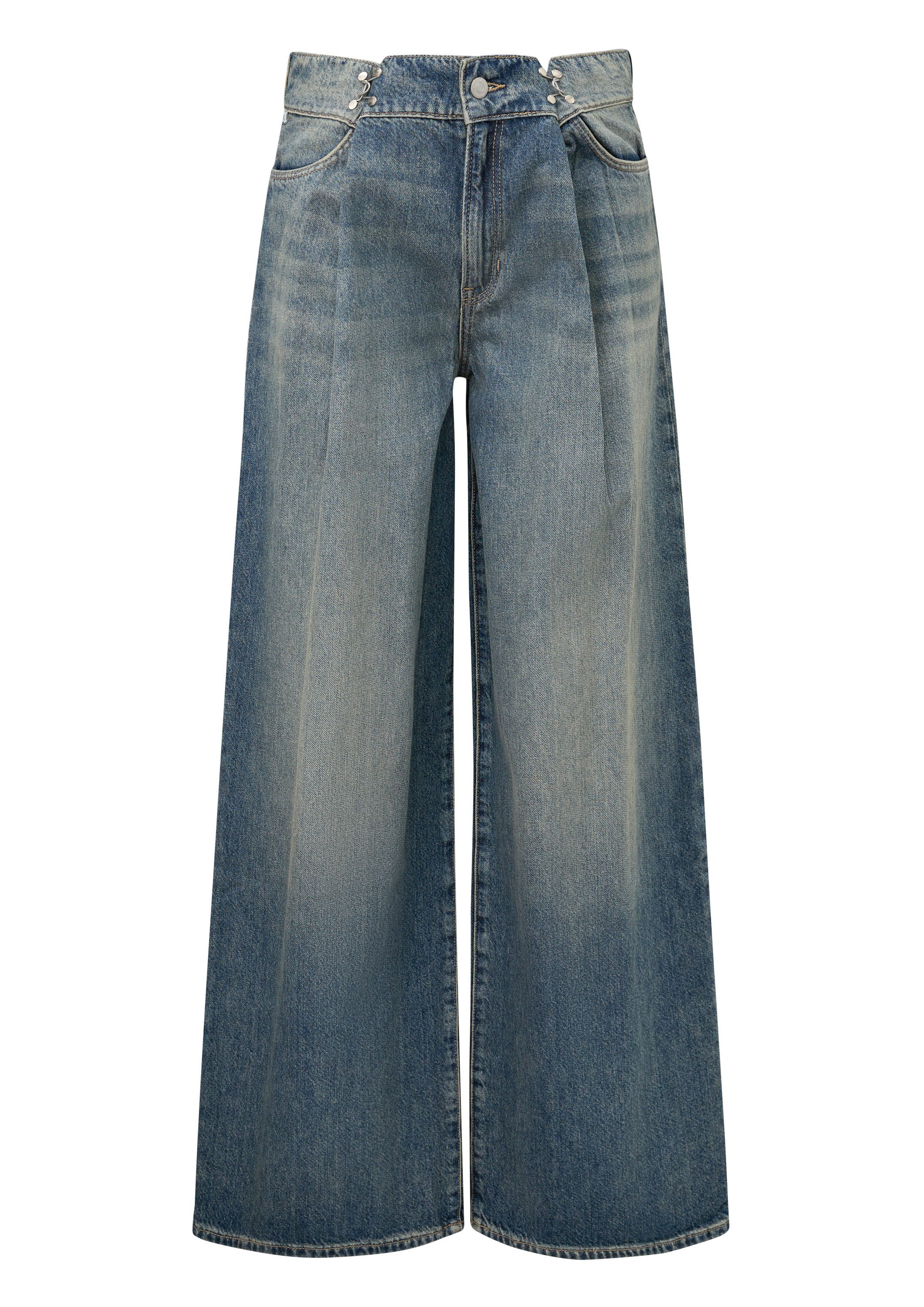 QS Weite Jeans Jeans-Hose Jeans / Wide Fit / High Rise / Wide Leg