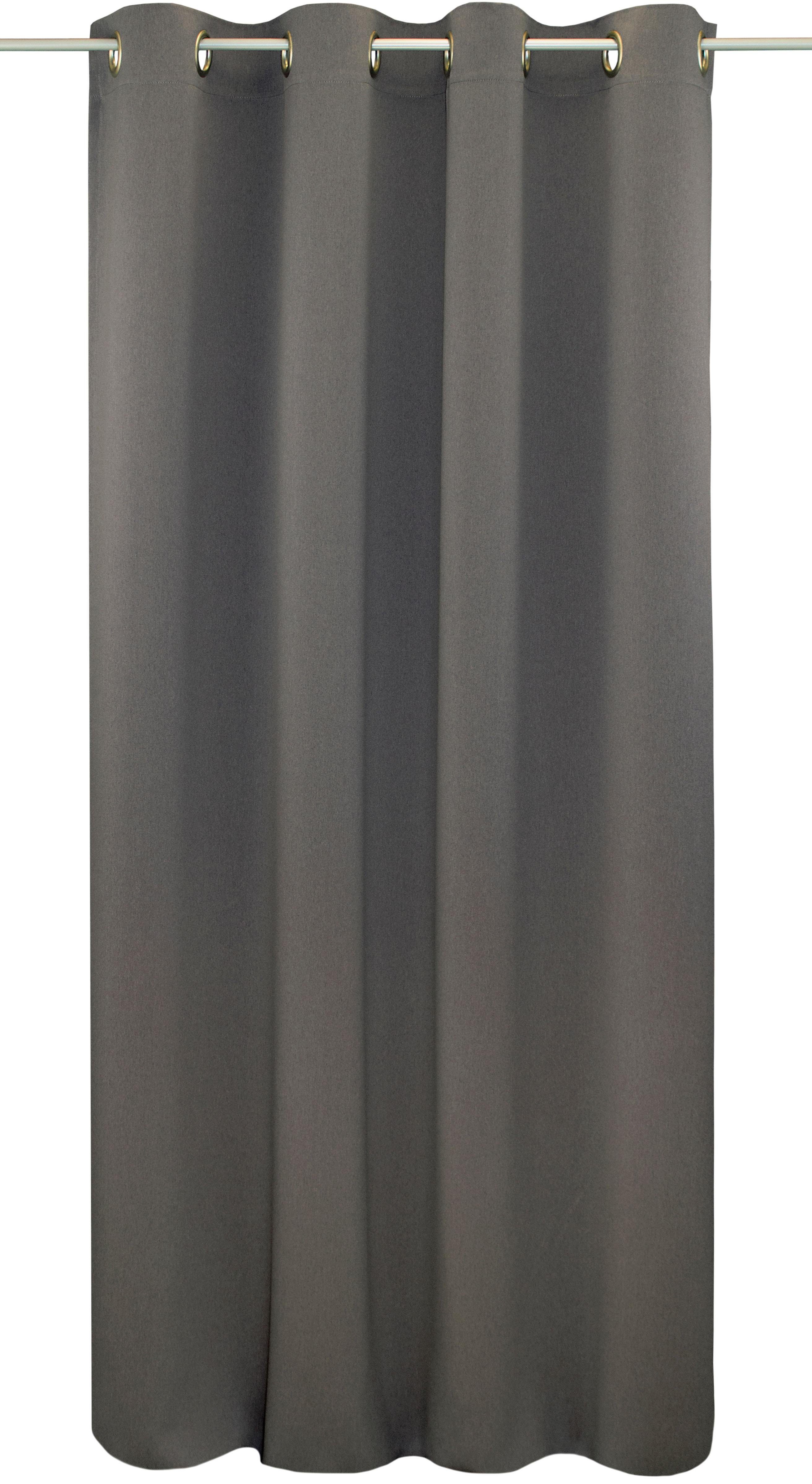 Vorhang Ben1, VHG, Ösen (1 St), verdunkelnd grau