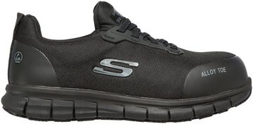 Skechers SURE TRACK - JIXIE Sicherheitsschuh S1 P ESD, Slip On mit Bungeeschnürung, durchtrittsicher, atmungsaktiv