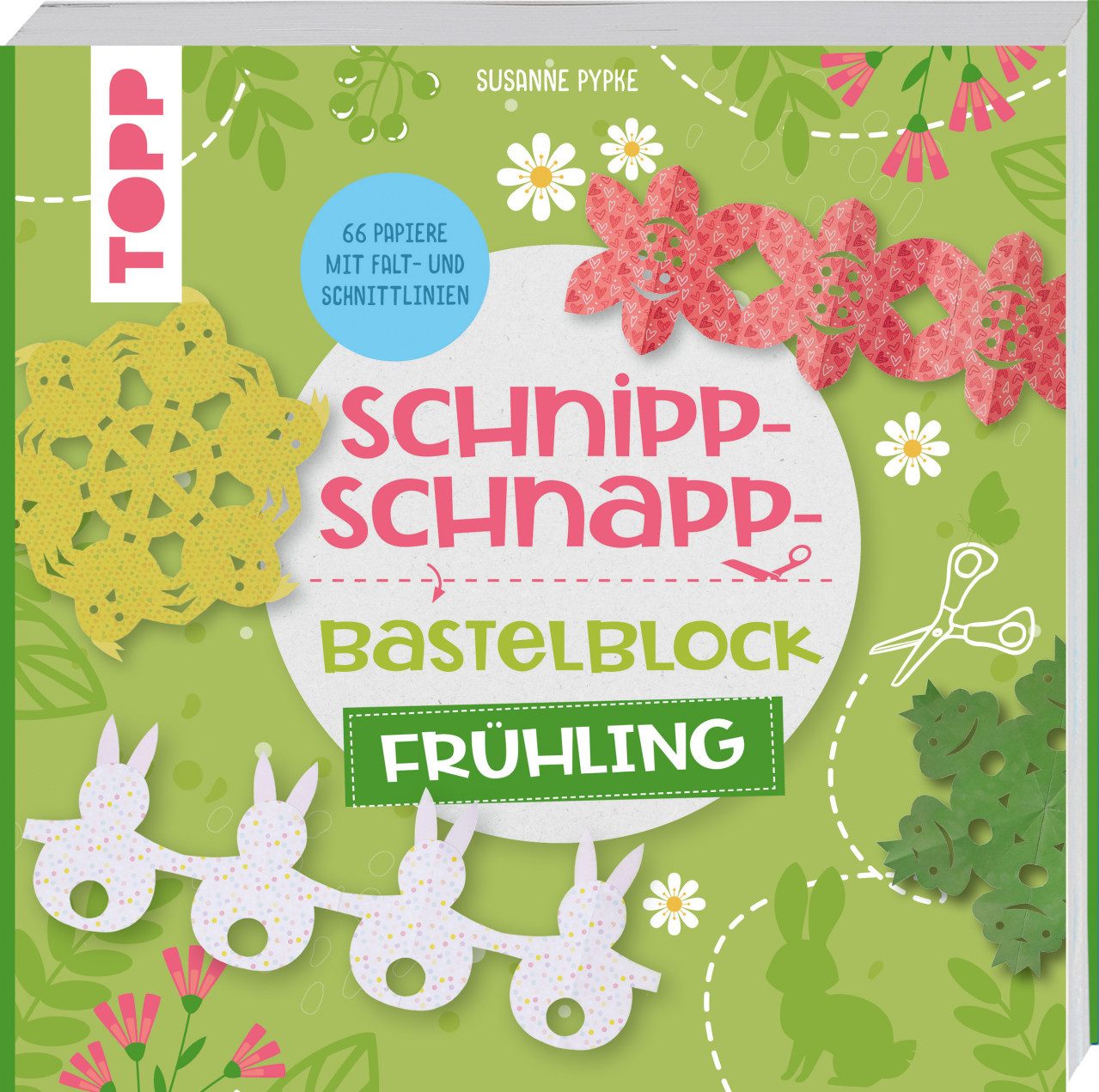TOPP Kreativ Malbuch Schnipp-Schnapp-Bastelblock Frühling