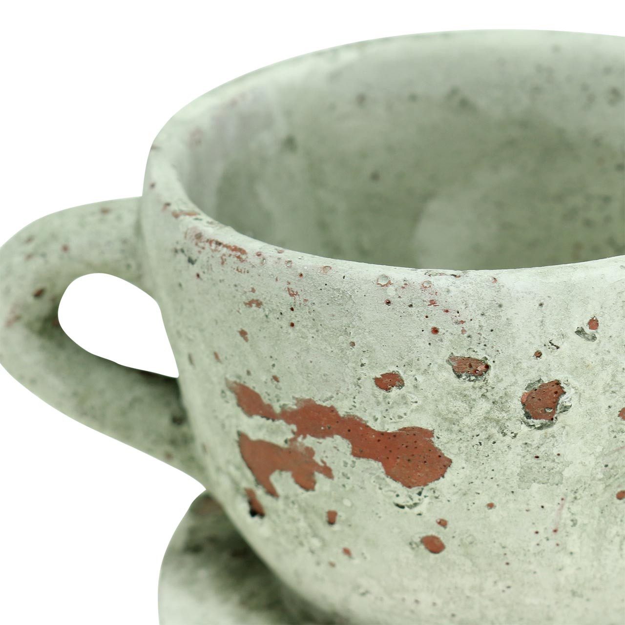 Florists Products Übertopf Pflanztopf Übertopf Tasse Ton Vintage Ø8cm H6,5cm Set 4St
