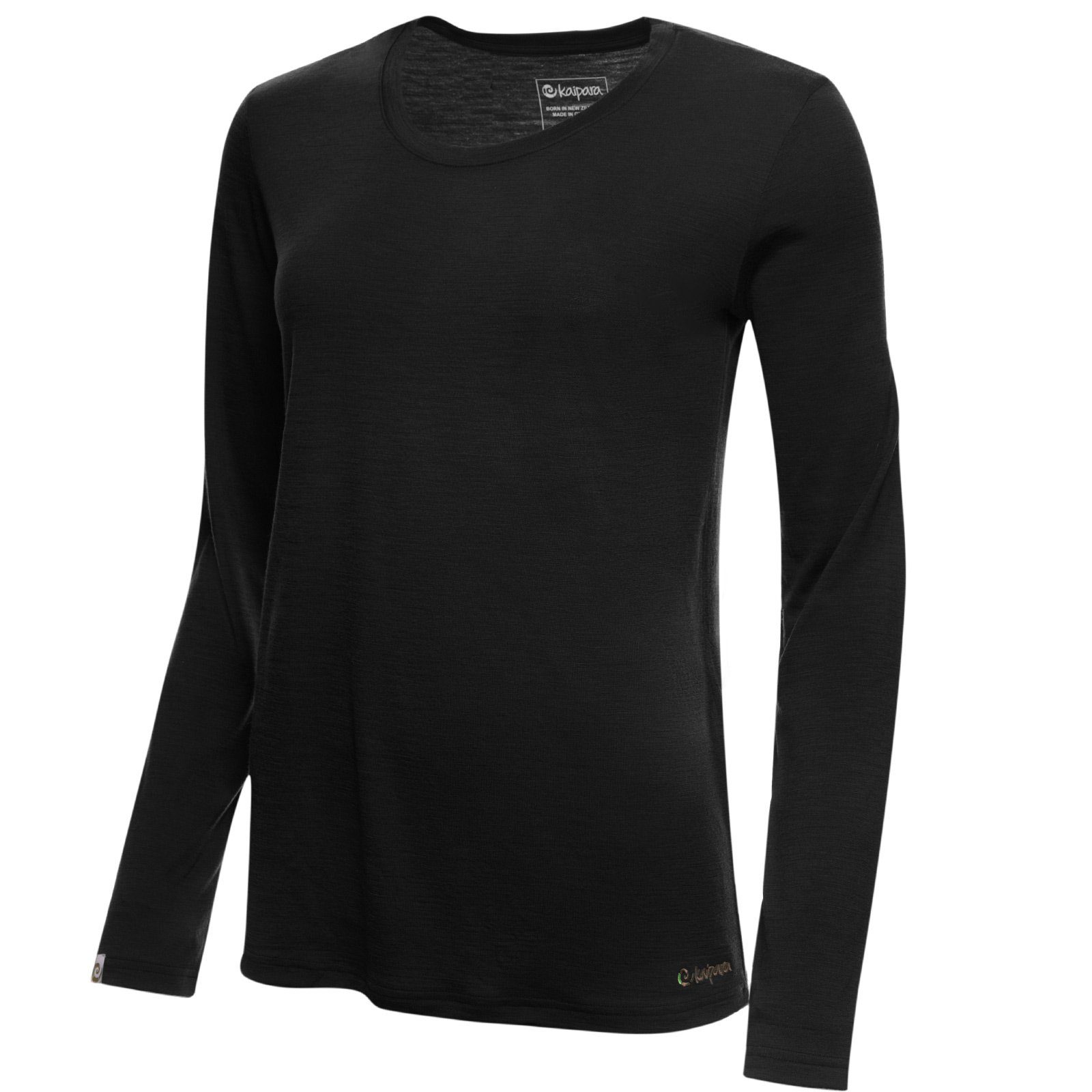 Kaipara aus Damen-Unterhemd (1-St) in - Sportswear Merinowolle Germany Unterhemd reiner Regular 200g Merino Merino Schwarz warm Made