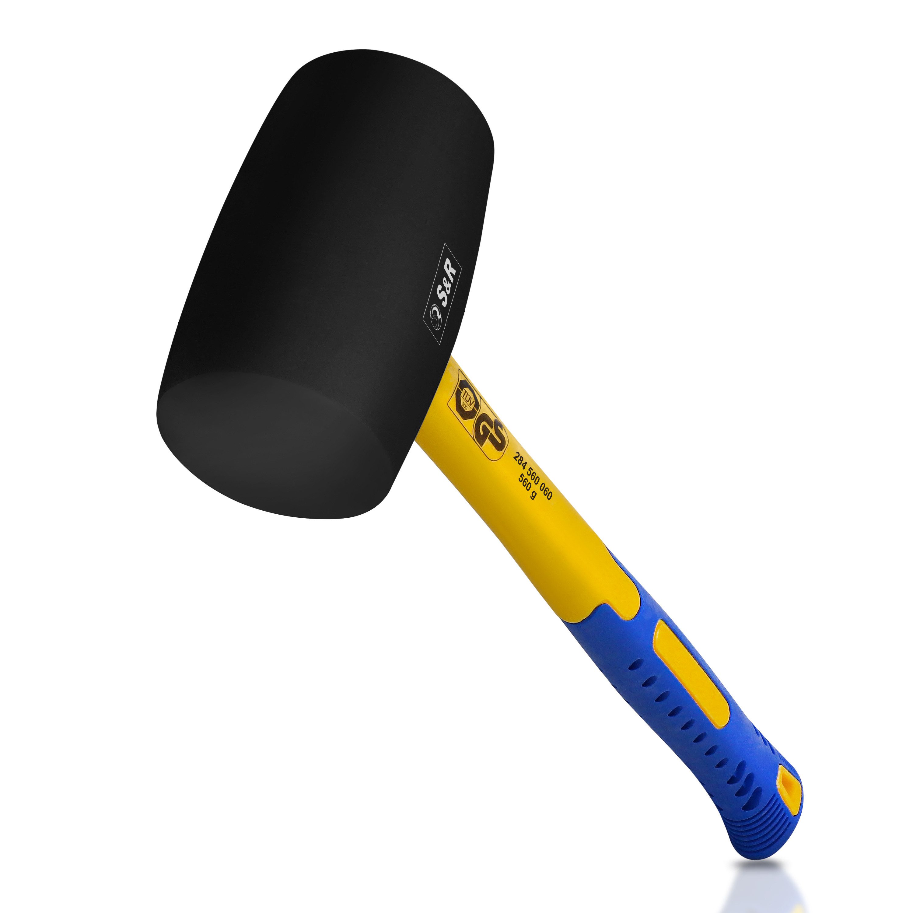S&R Gummihammer Schwarz 560g aus Naturkautschuk günstig online kaufen