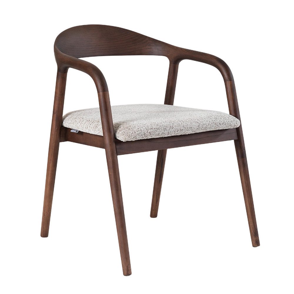 Ertex Esszimmerstuhl mit Armlehne Polsterstühle für Esszimmer Massivholz Holz 2/4/6/8 (6 St)