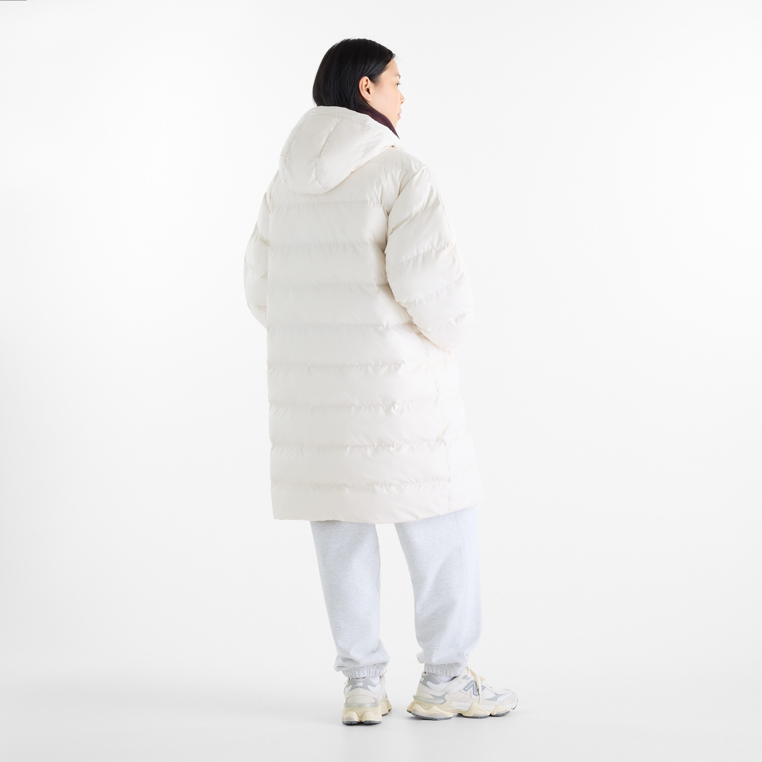 New Balance Steppjacke BOSTON LONG PUFFER JACKET mit markantem Steppdesign, für Sportmode und Freizeit geeignet