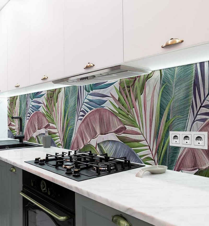 MyMaxxi Dekorationsfolie Küchenrückwand tropische Pflanzen im Wald selbstklebend
