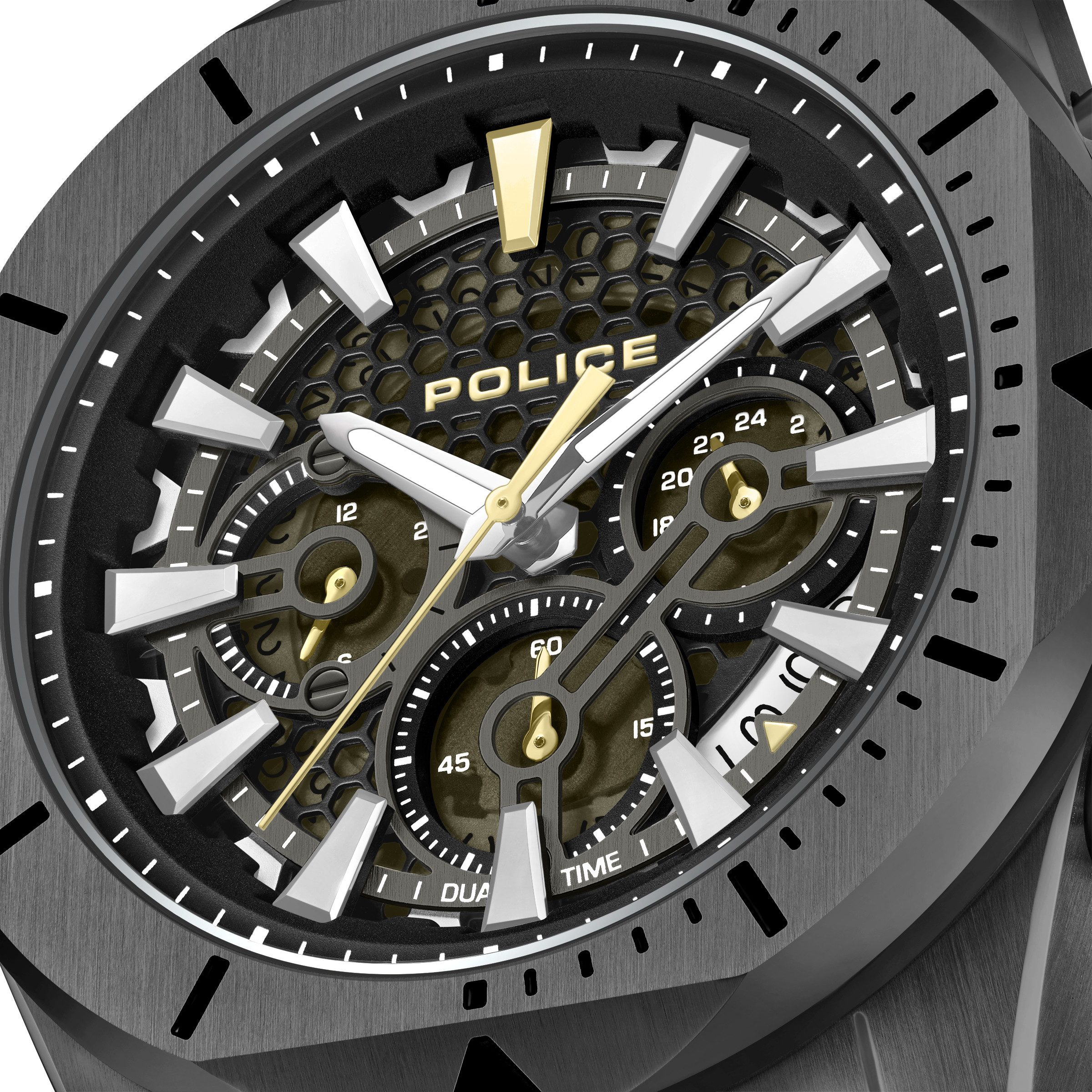 Police Quarzuhr Quarzuhr Herrenuhr 46 Quarz Herren