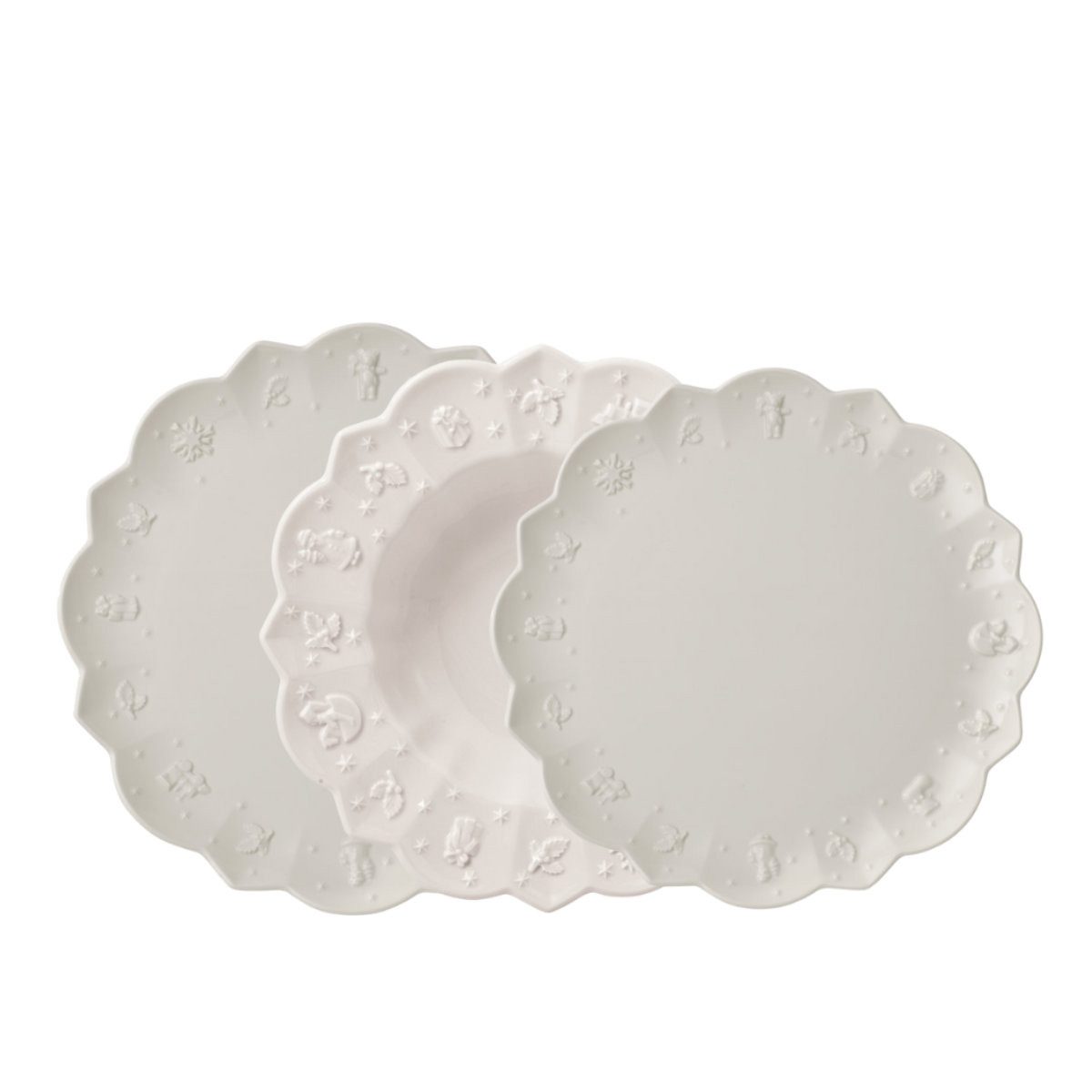 Villeroy & Boch Teller-Set Toy's Delight Royal Classic Weihnachtsgeschirr, Porzellan, 12-tlg.