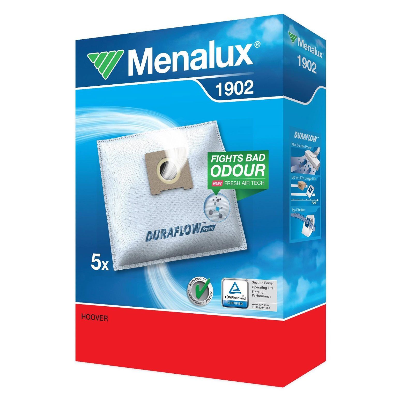 Menalux Staubsaugerbeutel 1902 Staubbeutel Hoover