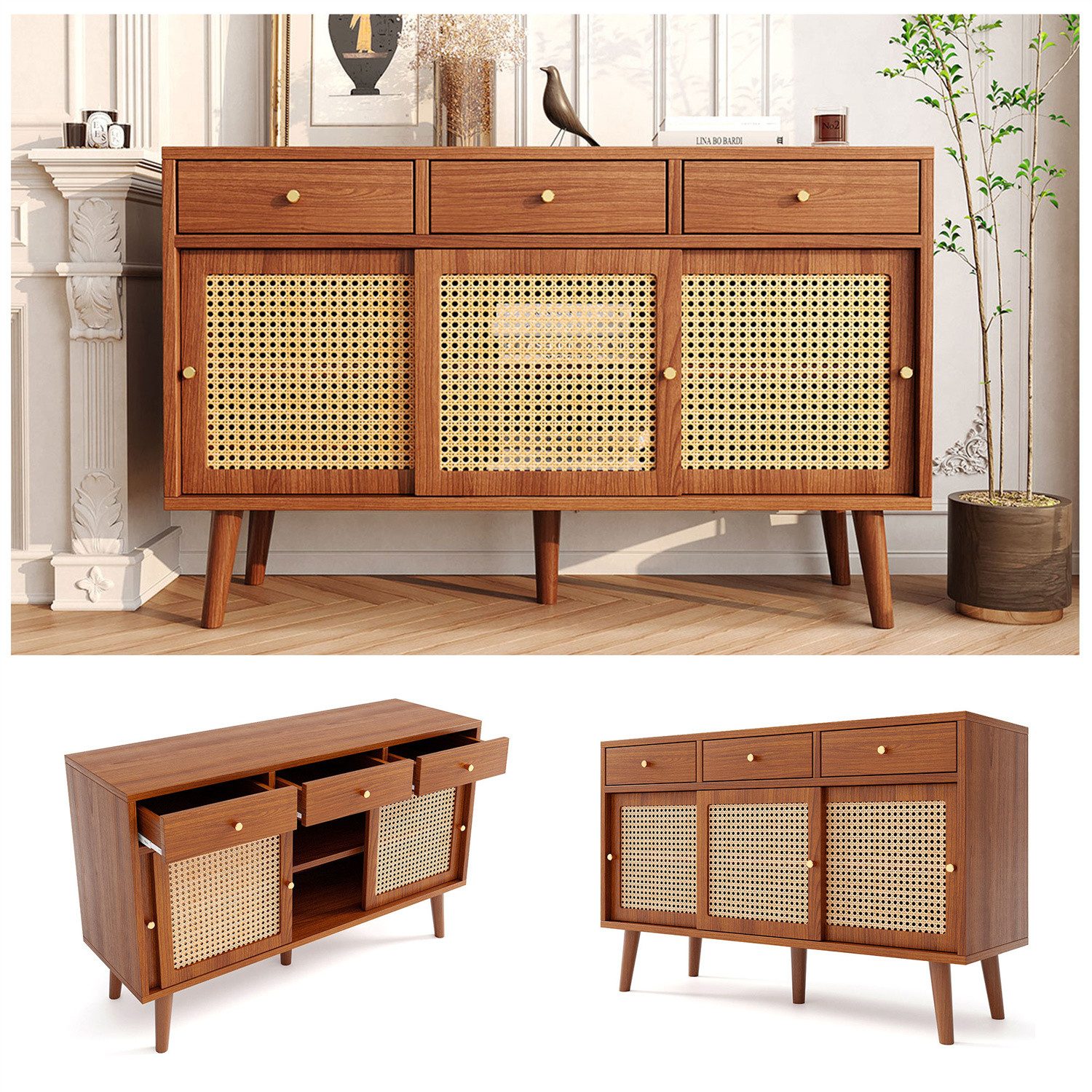 autolock Sideboard Sideboard, mit 3 Schubladen günstig online kaufen