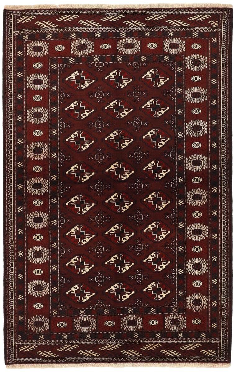 Orientteppich Turkaman 148x227 Handgeknüpfter Orientteppich / Perserteppich, Nain Trading, rechteckig, Höhe: 6 mm