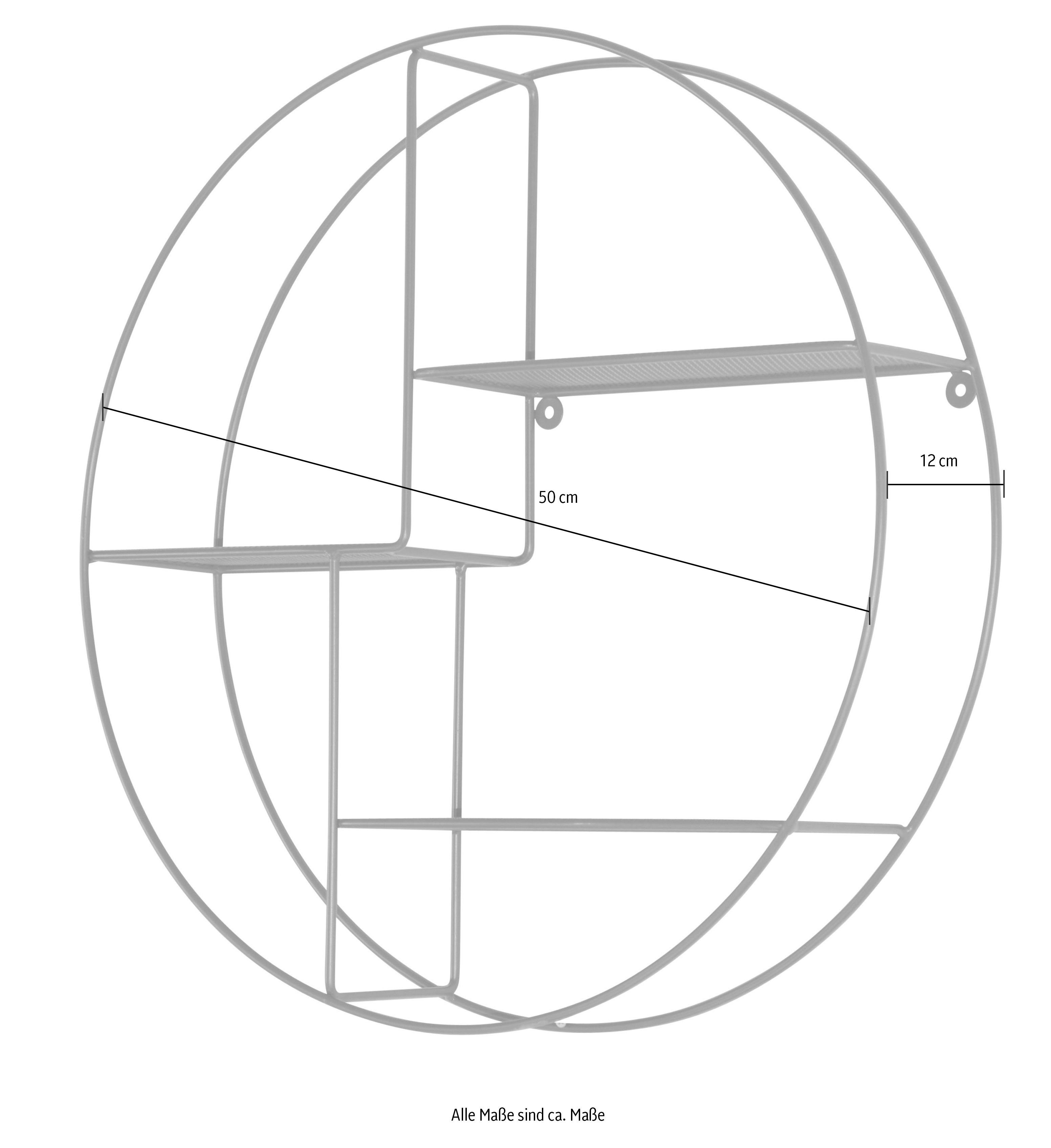 HOFMANN LIVING AND MORE Wandregal, Aus Metall, pulverbeschichtet