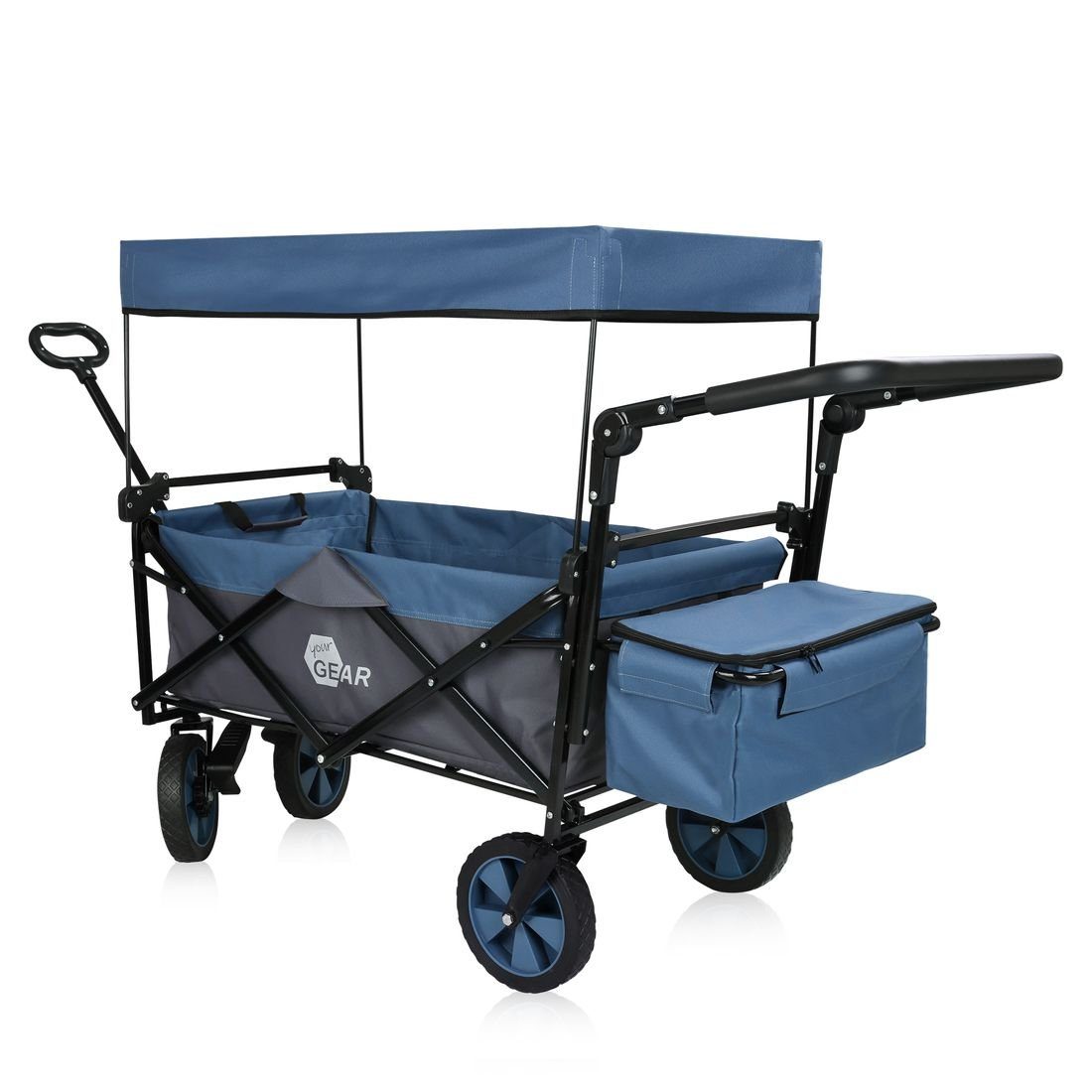 yourGEAR Bollerwagen your GEAR Trolley Cirrus XL Bollerwagen Dach Bremsen Kühltasche 80 kg
