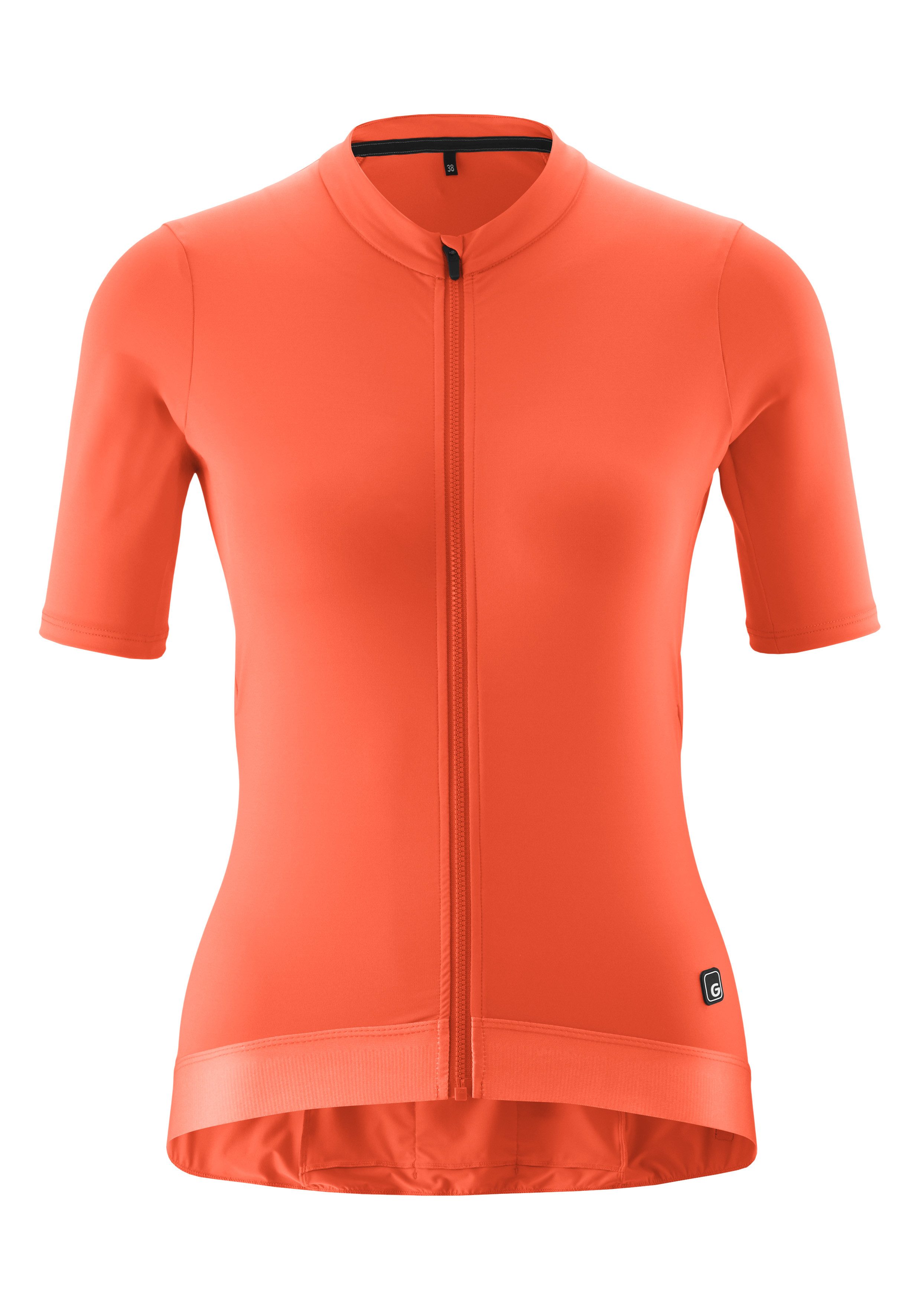 Gonso Radtrikot Road Jersey W Damen Fahrradtrikot kurzarm, Full-Zip Trikot, Rückentasche, Slim Fit
