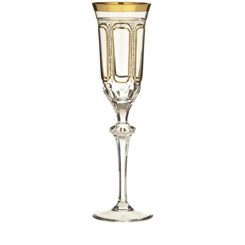ARNSTADT KRISTALL Champagnerglas Antike (25,3 cm) - Kristallglas mundgeblasen · von Hand geschliffen ·, Kristall